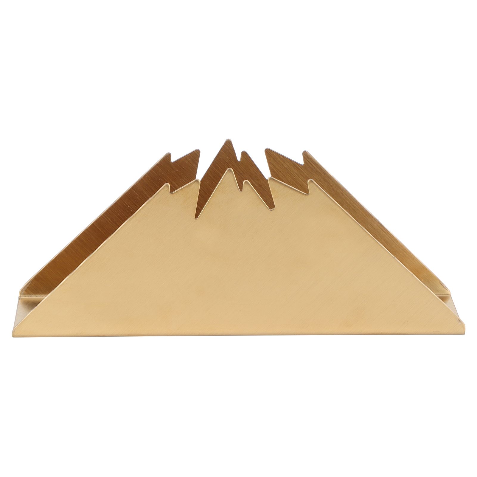 Triangular Napkin Holder Stainless Steel Stand Vertical Tissue Rack for Home view 2