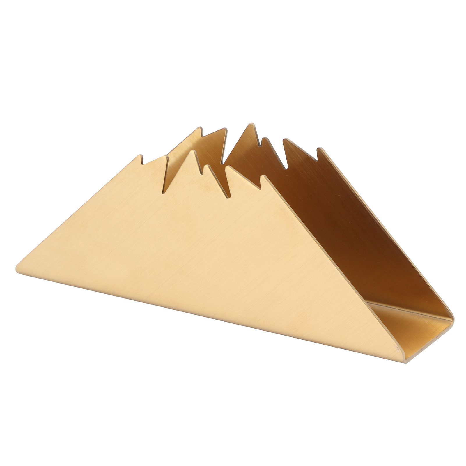 Triangular Napkin Holder Stainless Steel Stand Vertical Tissue Rack for Home view 3