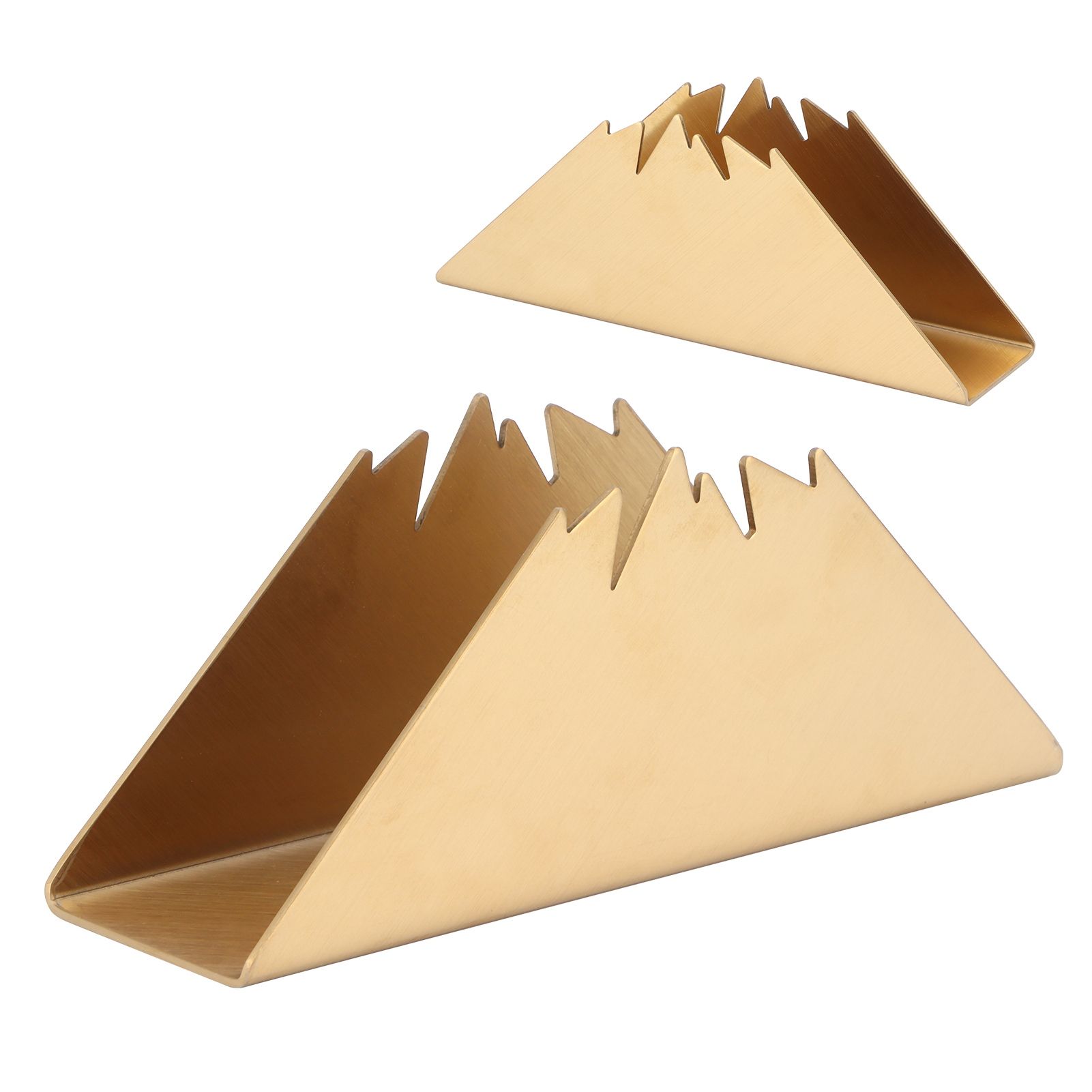 Triangular Napkin Holder Stainless Steel Stand Vertical Tissue Rack for Home view 7