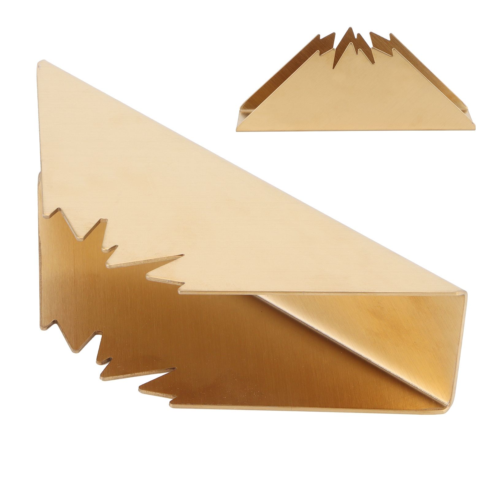 Triangular Napkin Holder Stainless Steel Stand Vertical Tissue Rack for Home view 8