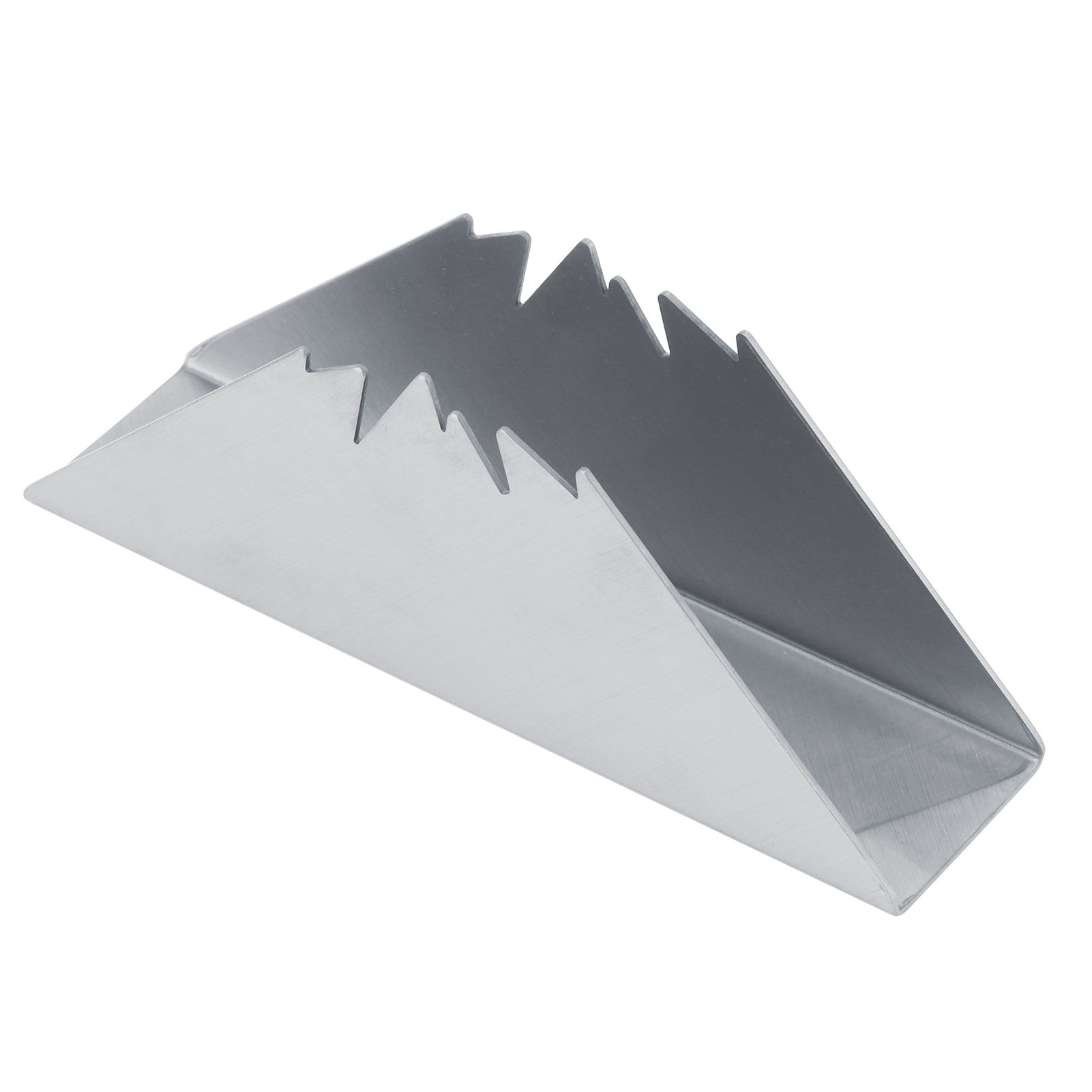Triangular Napkin Holder Stainless Steel Stand Vertical Tissue Rack for Home view 4