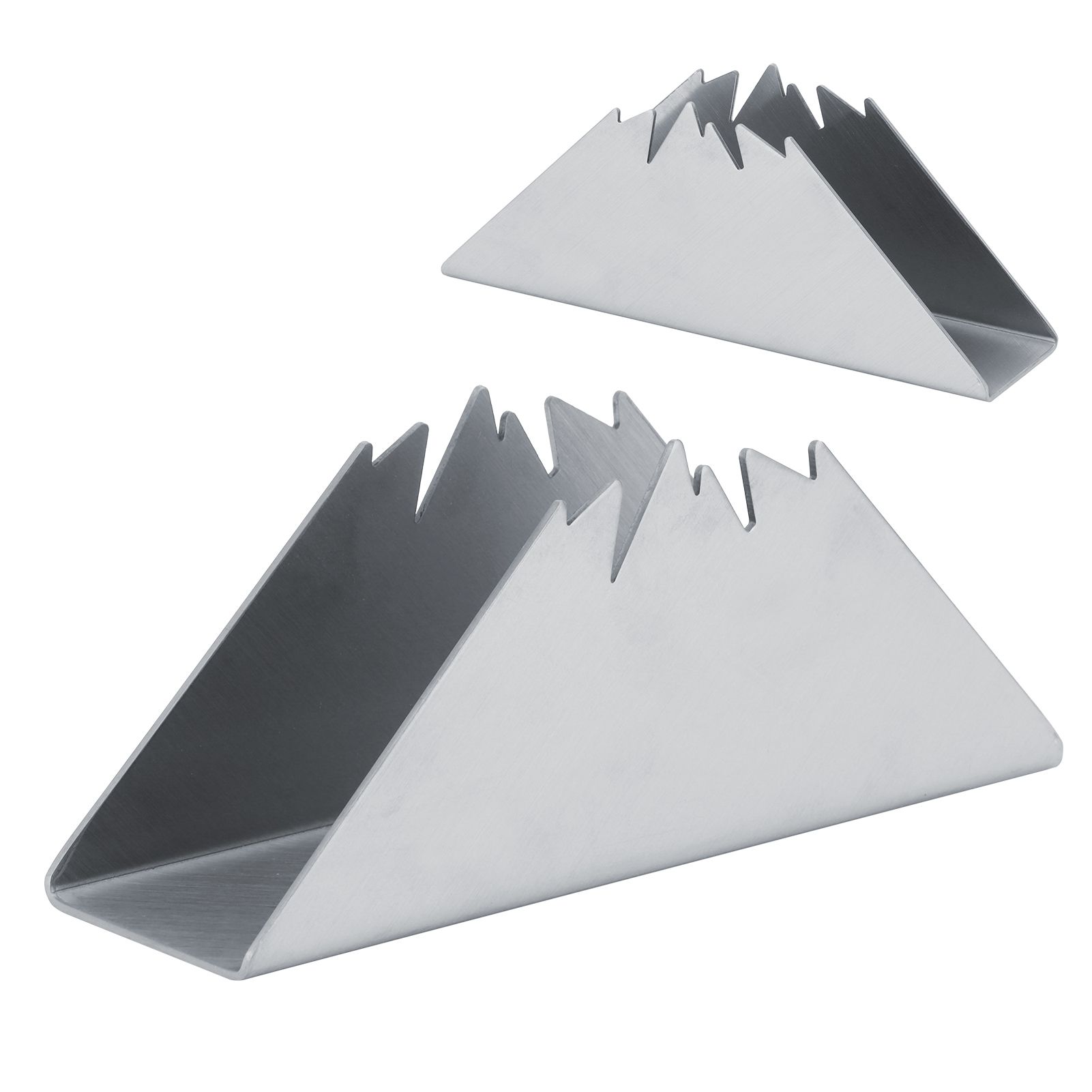 Triangular Napkin Holder Stainless Steel Stand Vertical Tissue Rack for Home view 9