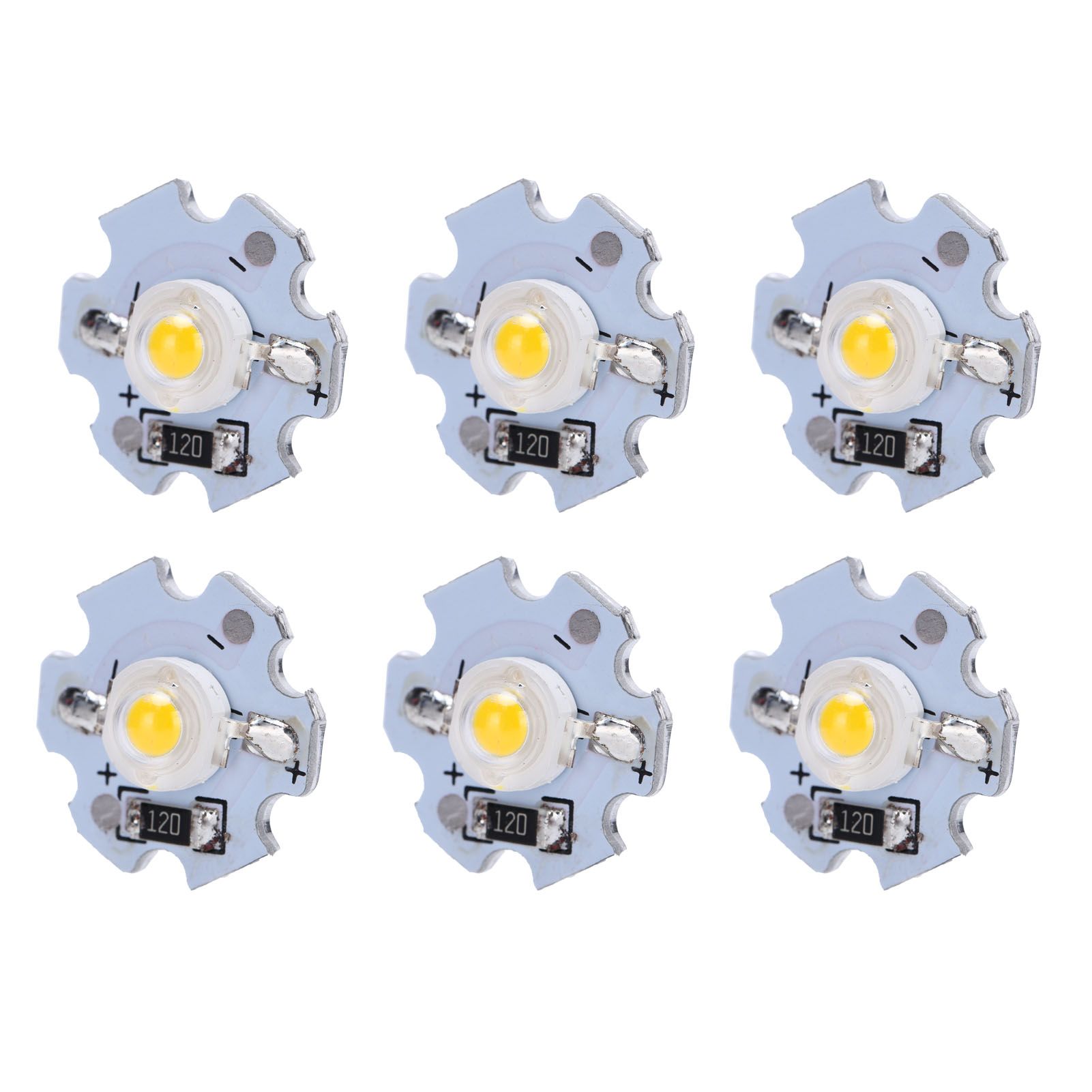 25Pcs 0.5W 5V High Power LED Lamp Bead Light Source Chip with Aluminum view 6