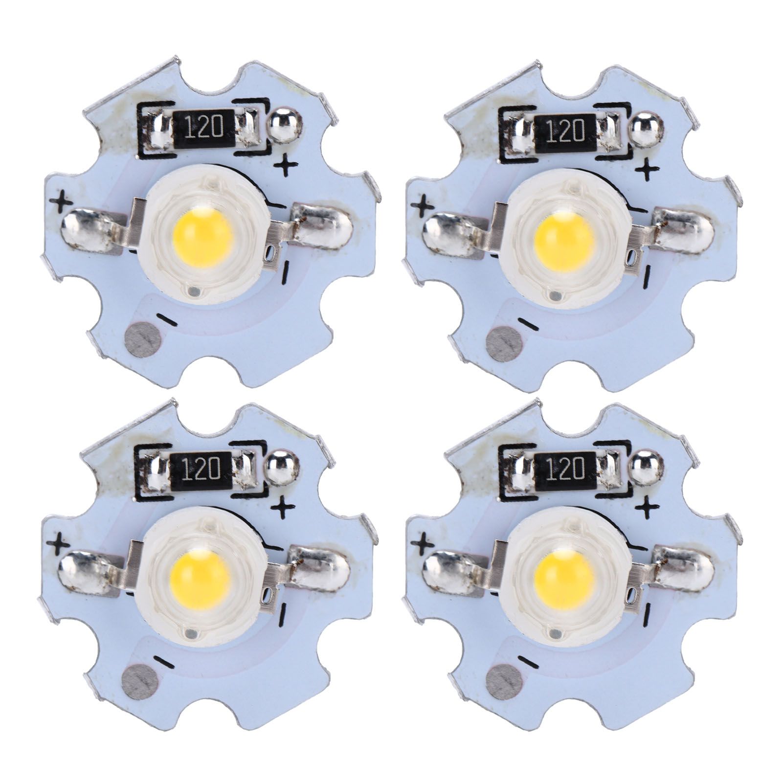 25Pcs 0.5W 5V High Power LED Lamp Bead Light Source Chip with Aluminum view 4