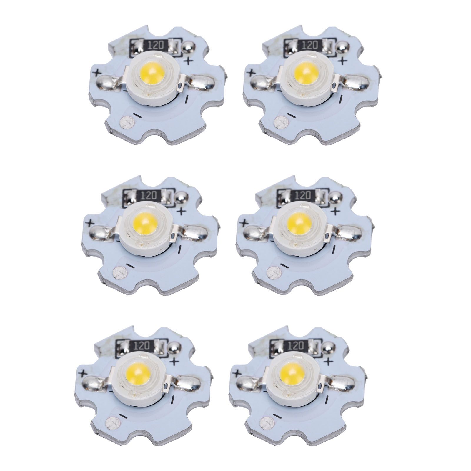 25Pcs 0.5W 5V High Power LED Lamp Bead Light Source Chip with Aluminum view 7