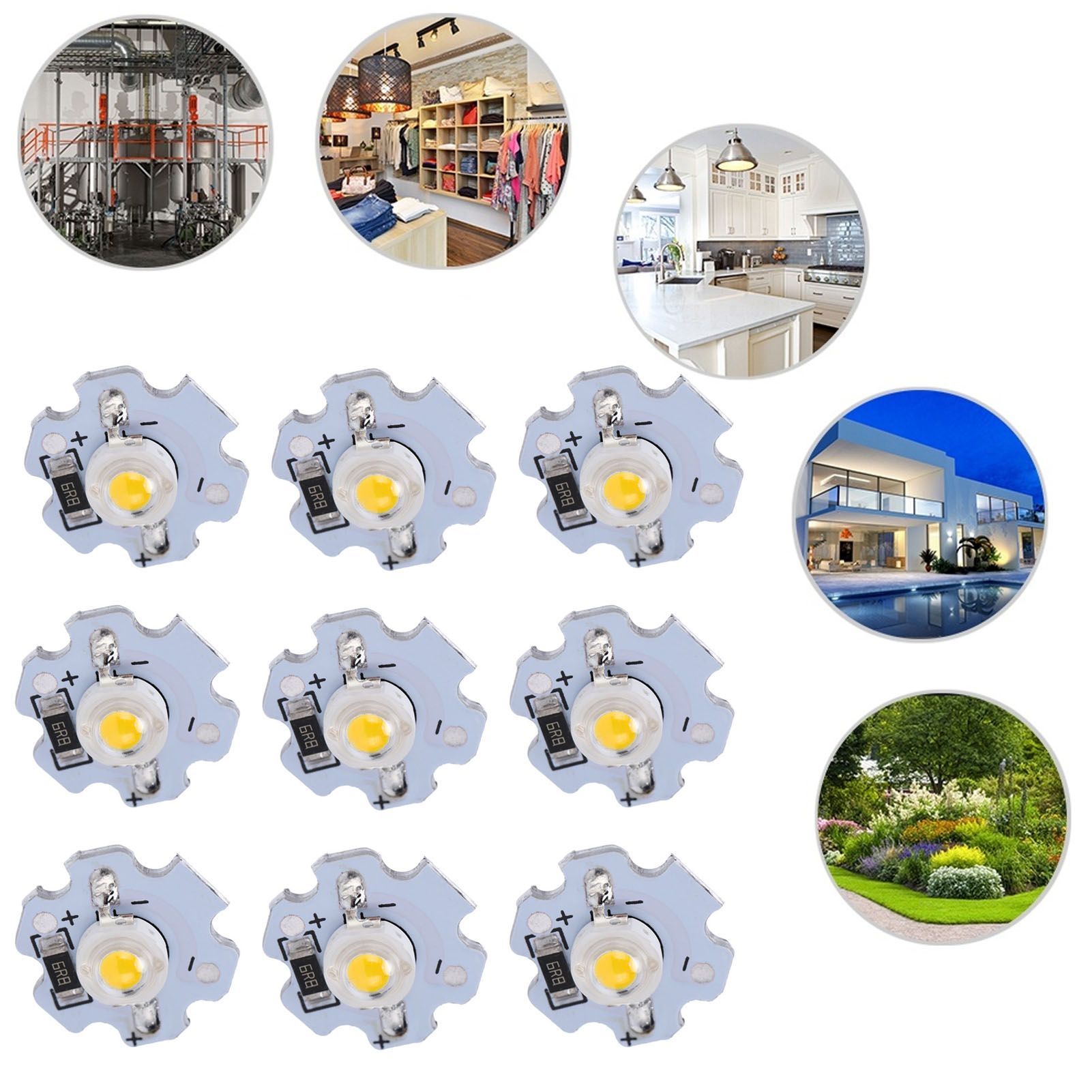 25Pcs 5V LED Chips 200LM 1W High Power LED Lamp Beads for DIY Lighting view 11