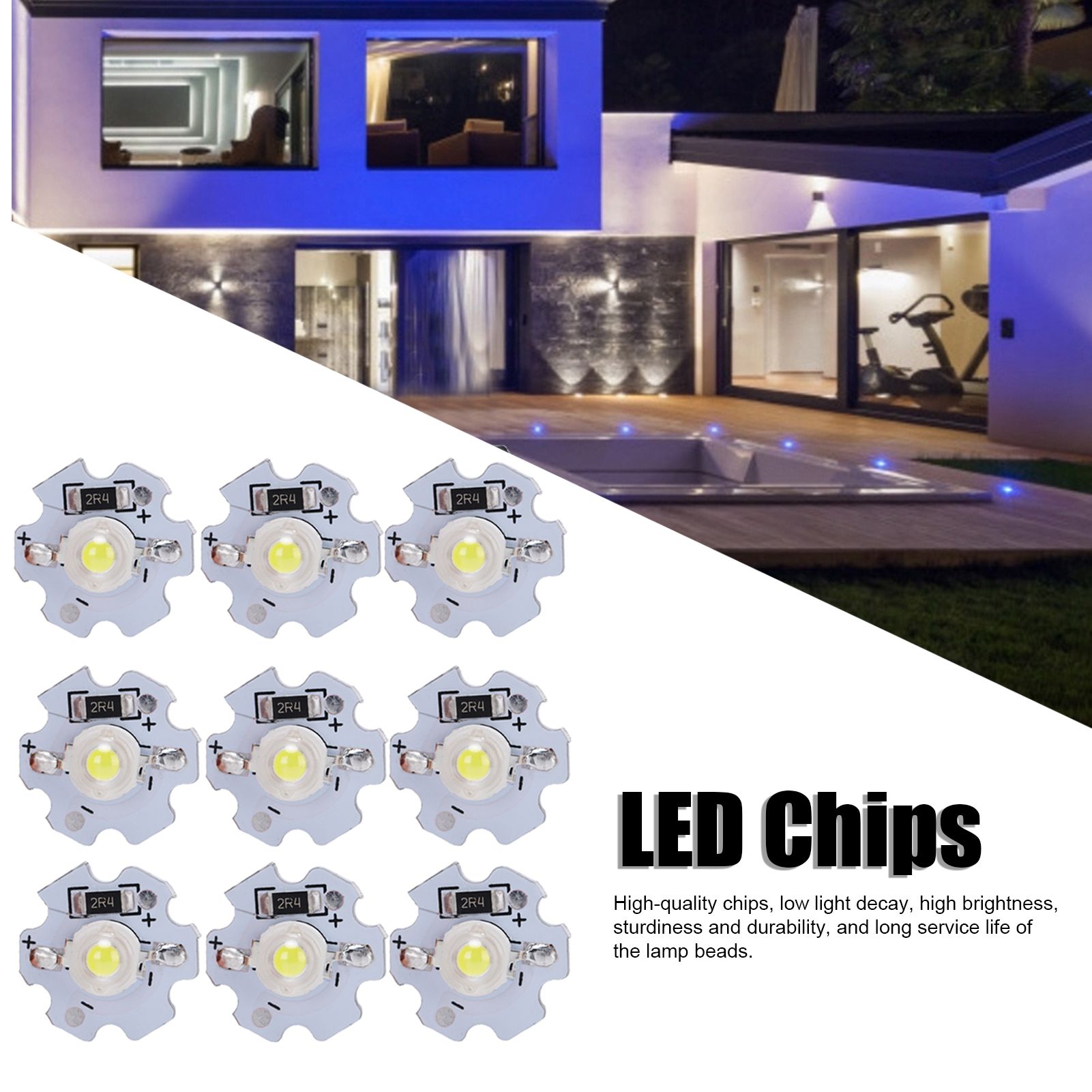 25Pcs 5V LED Chips 200LM 3W High Power LED Lamp Beads for DIY Lighting view 14