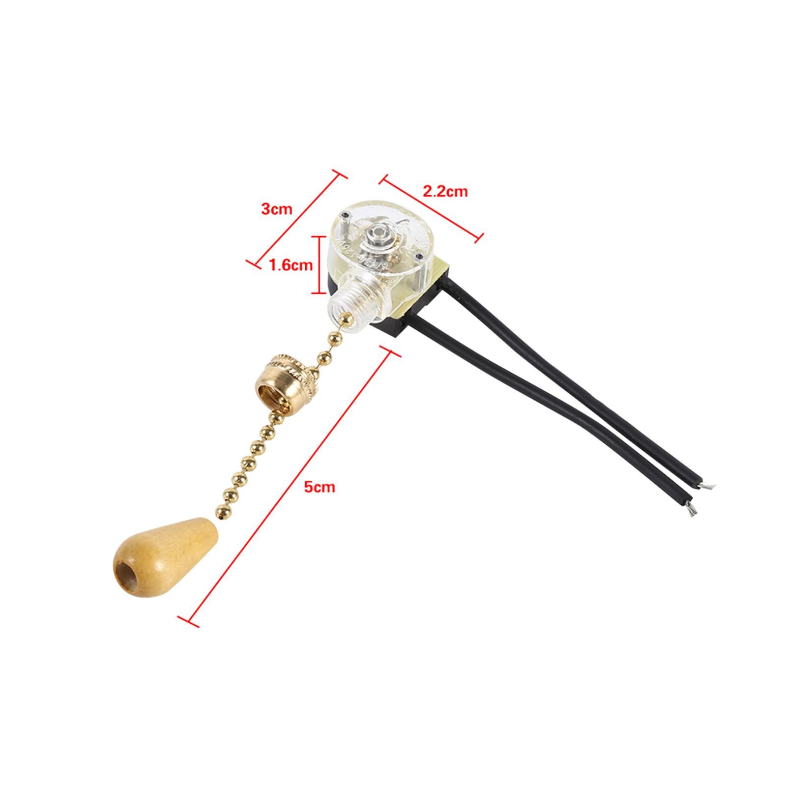 4Pcs Universal Home Ceiling Fan Lamp Wall Light Replacement Pull Chain Cord view 12