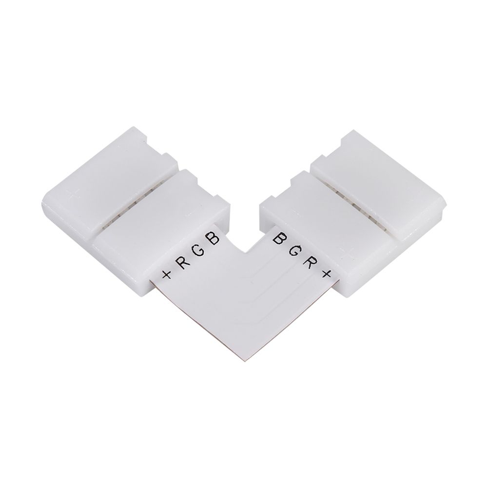 5Pcs L Shape 4pin 10mm Solderless Corner Connectors Adapters For RGB 5050 LED view 2