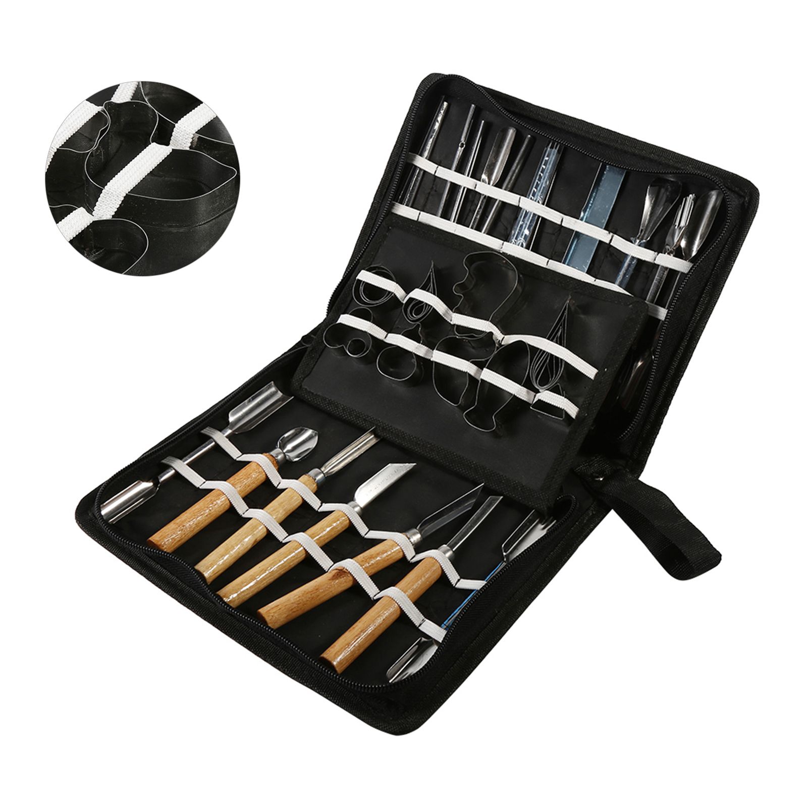 1 Set 46Pcs Carving Tools Kit Portable Vegetable Fruit Food Chisel Kitchen view 6