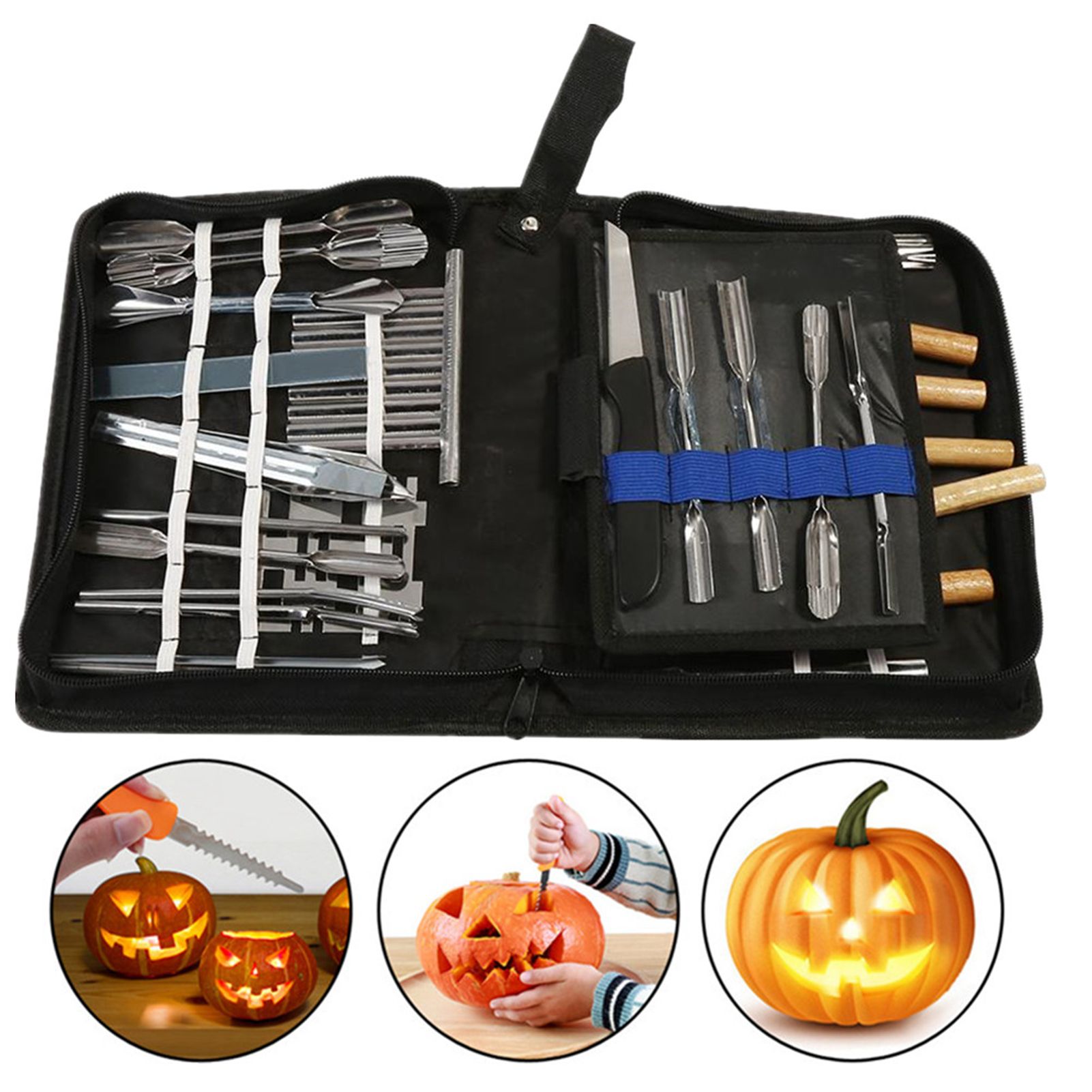 1 Set 46Pcs Carving Tools Kit Portable Vegetable Fruit Food Chisel Kitchen view 11