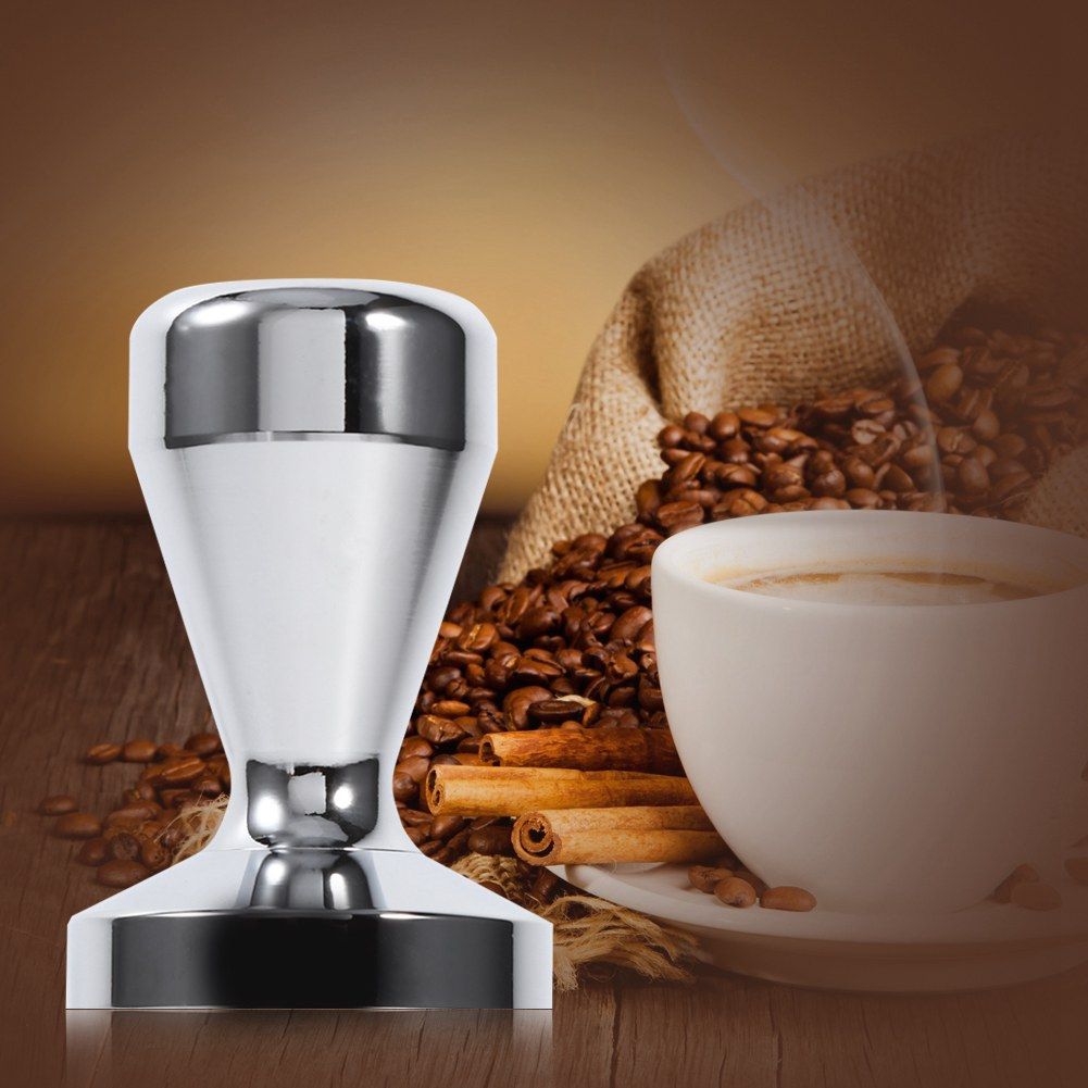 Stainless Steel Espresso Tamper Coffee Bean Press Tool With 51mm Diameter Flat view 10
