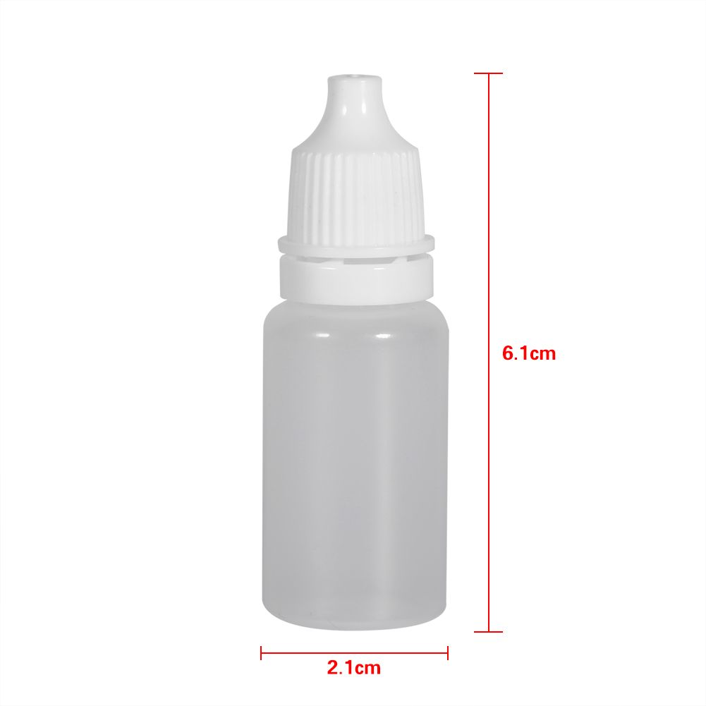 50PCS 10ml Volume Empty Plastic Squeezable Bottles Eye Liquid Container Dropper view 11