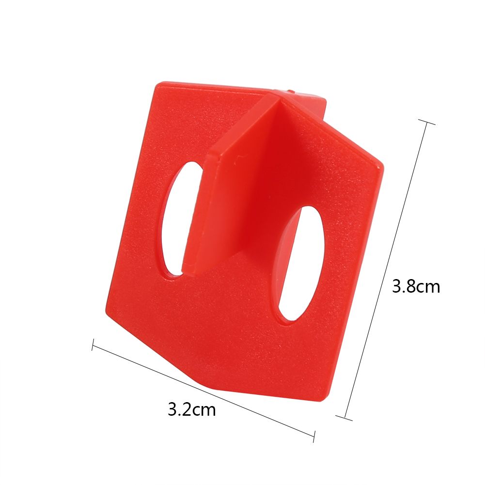 50Pcs 1/16'' Tile Leveling System Red 3 Side Spacer Cross And T Shape Ceramic view 9