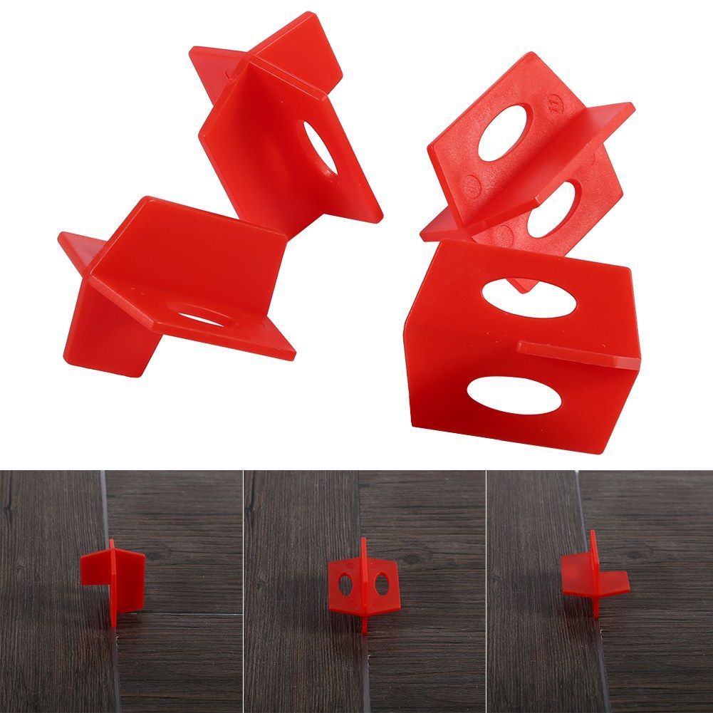 50Pcs 1/16'' Tile Leveling System Red 3 Side Spacer Cross And T Shape Ceramic view 11