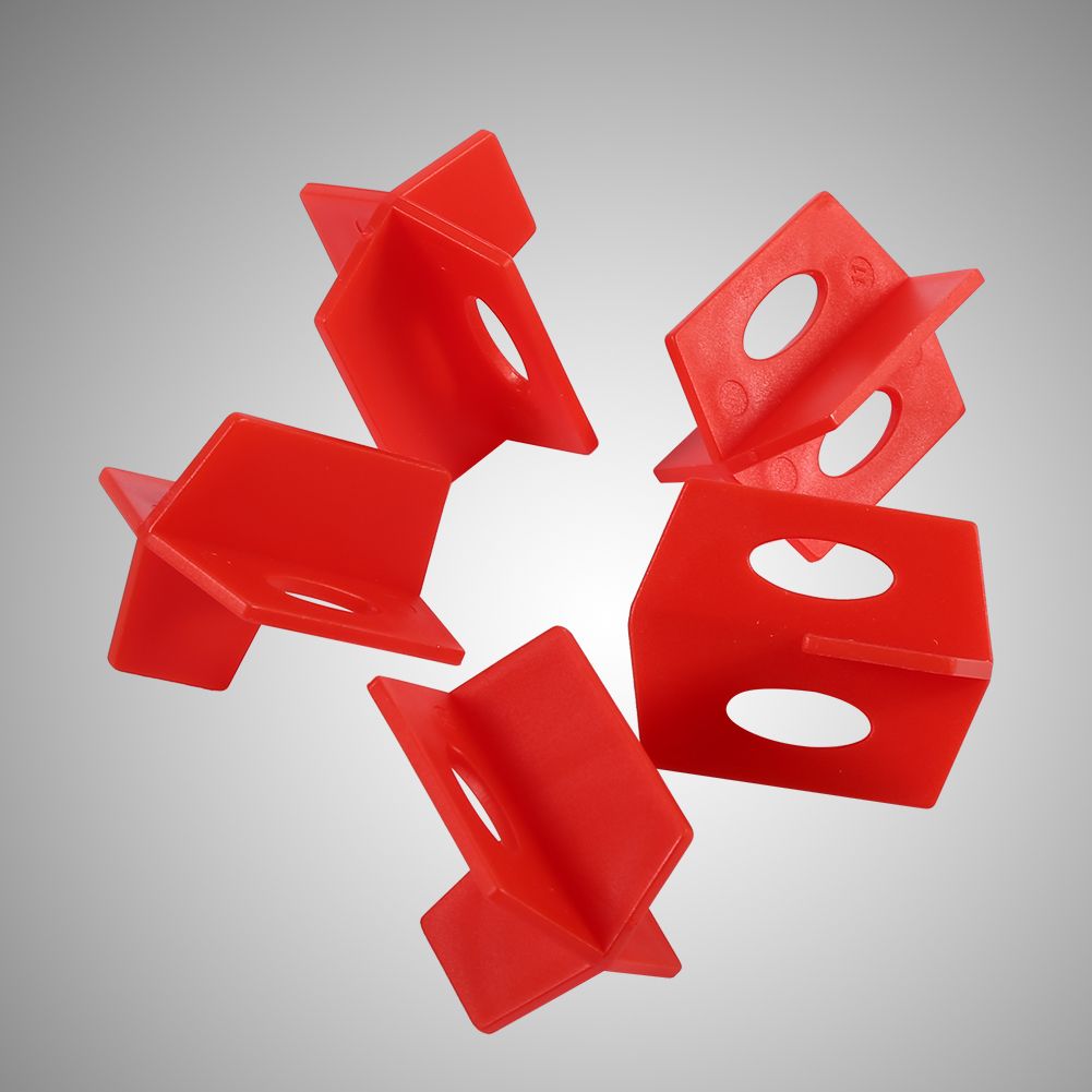 50Pcs 1/16'' Tile Leveling System Red 3 Side Spacer Cross And T Shape Ceramic view 13