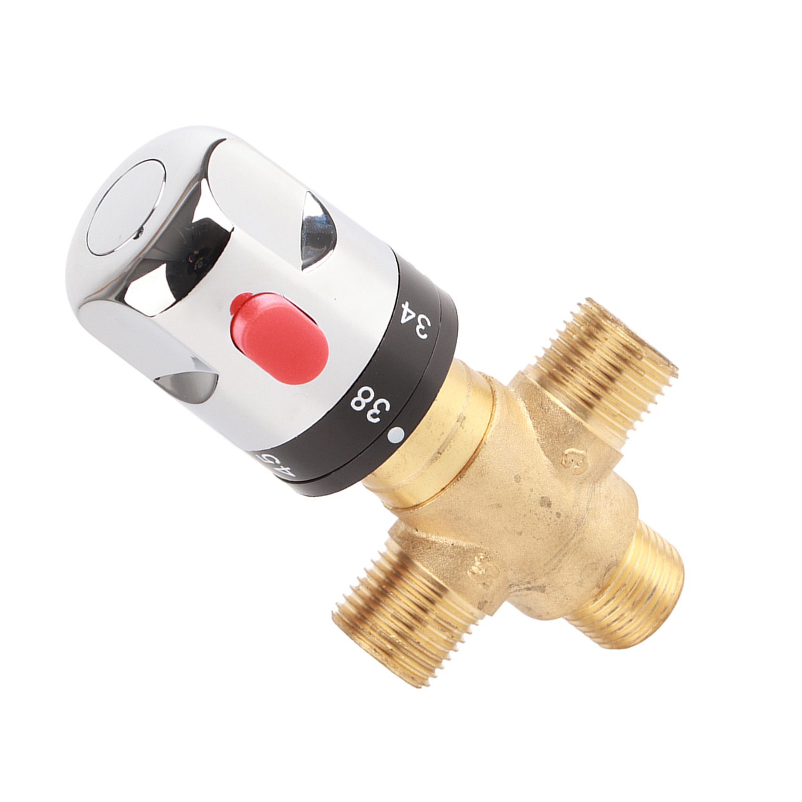 Brass Thermostatic Mixing Valve Water Temperature Pipe Basin Thermostat Control view 6
