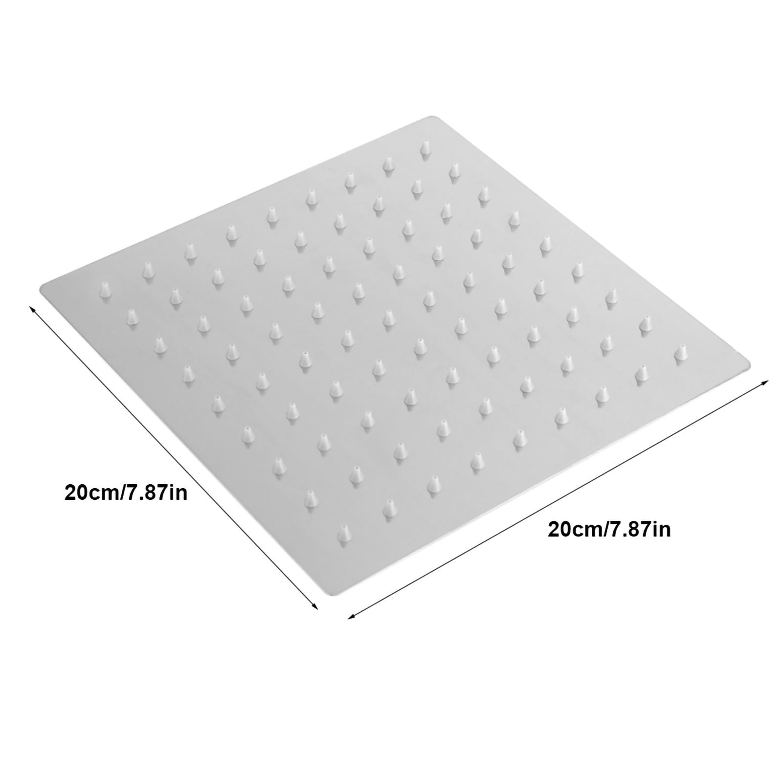 1Pc Modern Square Stainless Steel Rainfall Rain Shower Head Bathroom Top Sprayer view 9