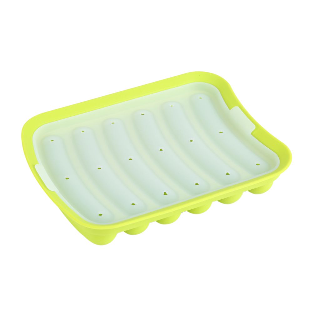 Silicone Sausage Hot Dog Making Mold With 6 Cavity DIY Cake Baking Kitchen — image 1