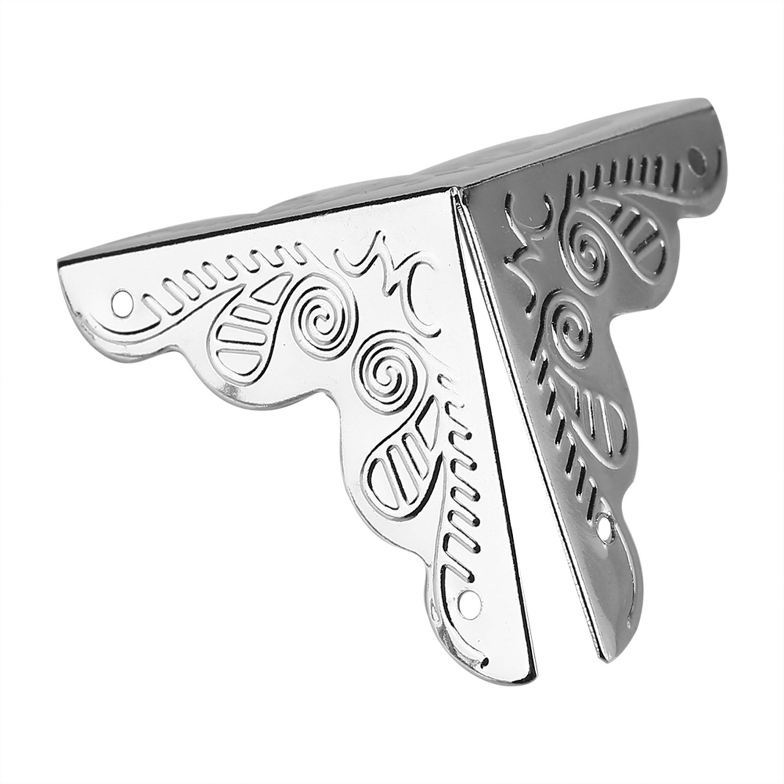 12pcs Wooden Box Jewelry Gift Case Corner Decorative Protectors Iron Edge view 7