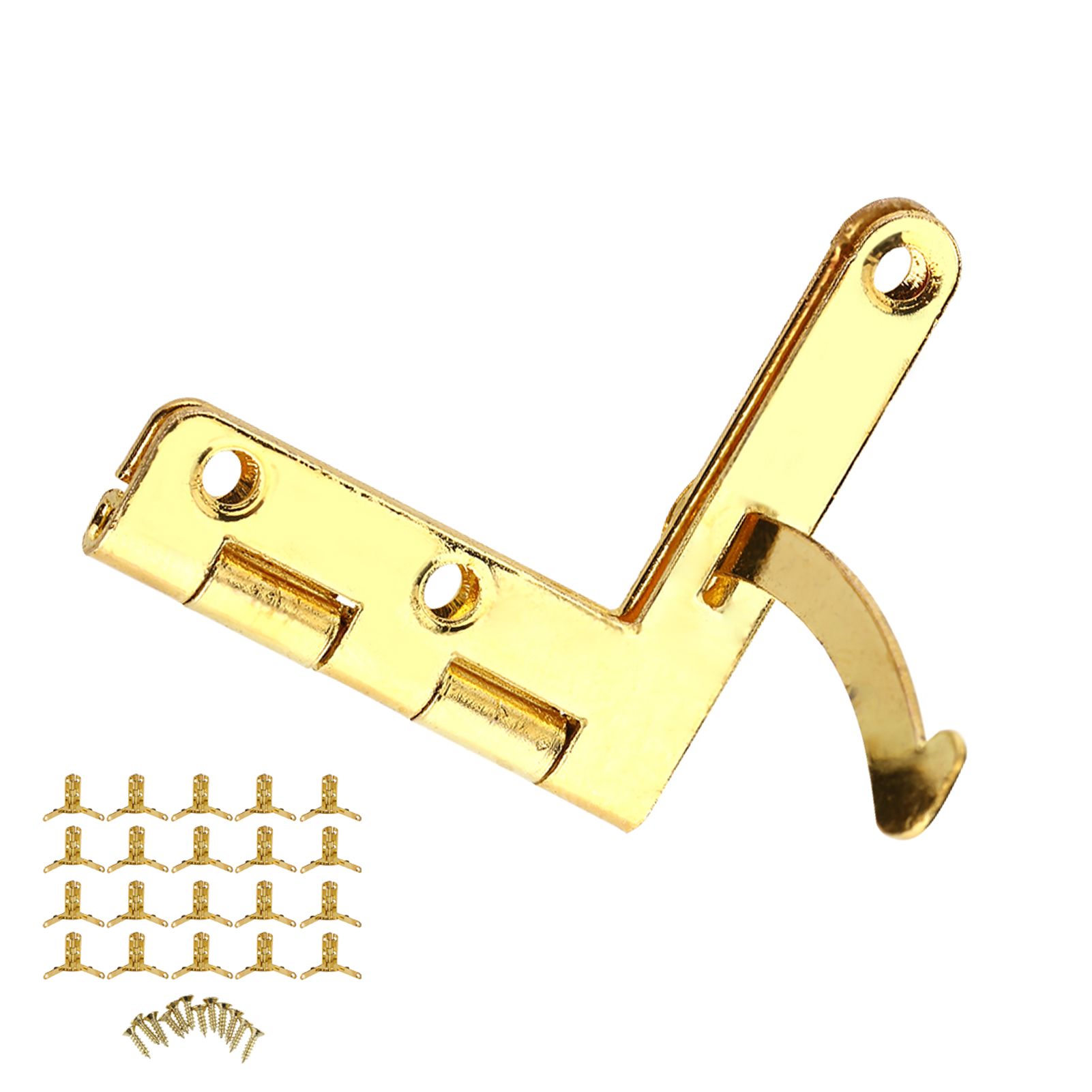 20pcs 90° Angle Support Spring Hinge for Small Jewelry Wine Case Watch Box view 12