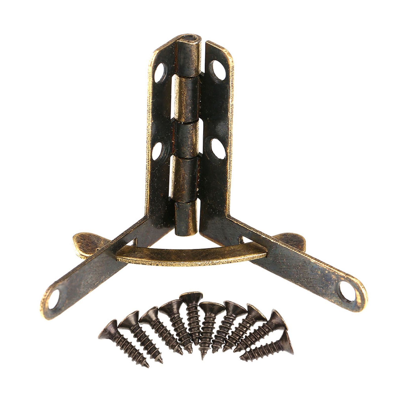 20pcs 90° Angle Support Spring Hinge for Small Jewelry Wine Case Watch Box view 3