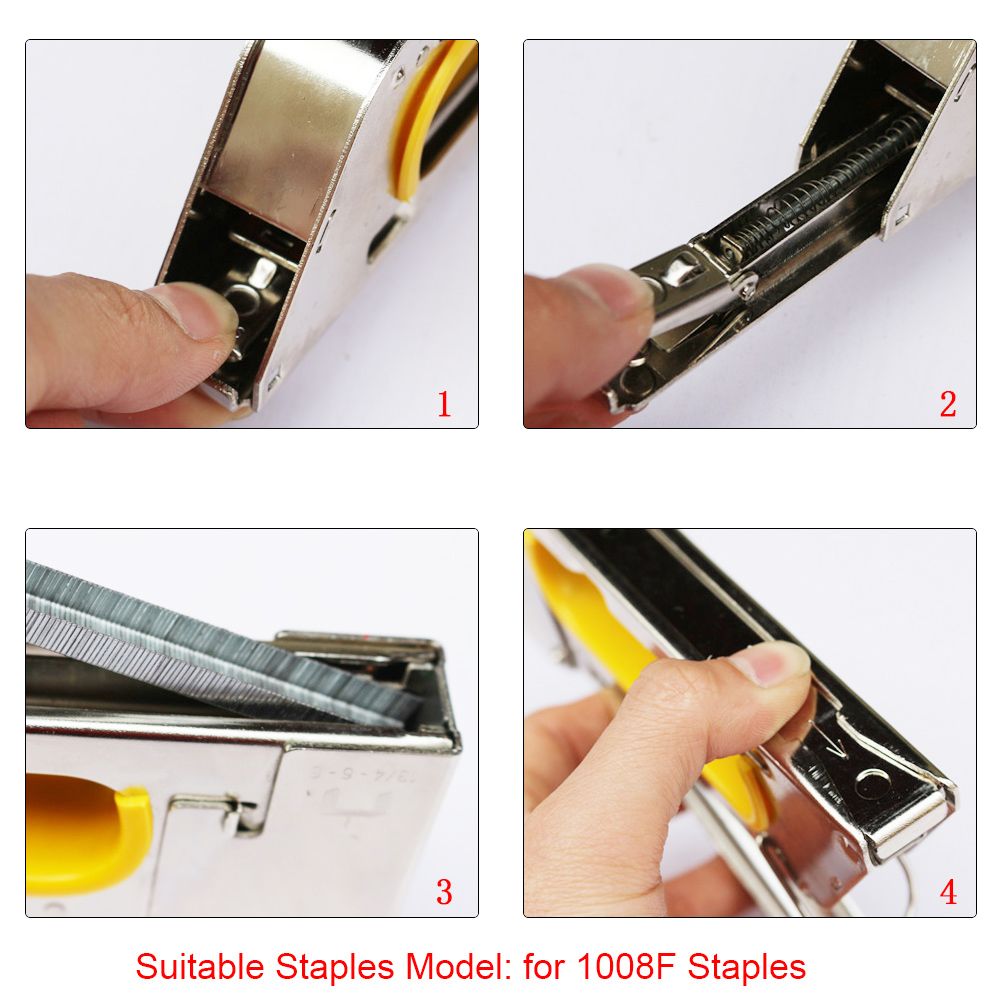 Stainless Steel Construction Manual Staple Gun Furniture Stapler to Hold 1008F view 11