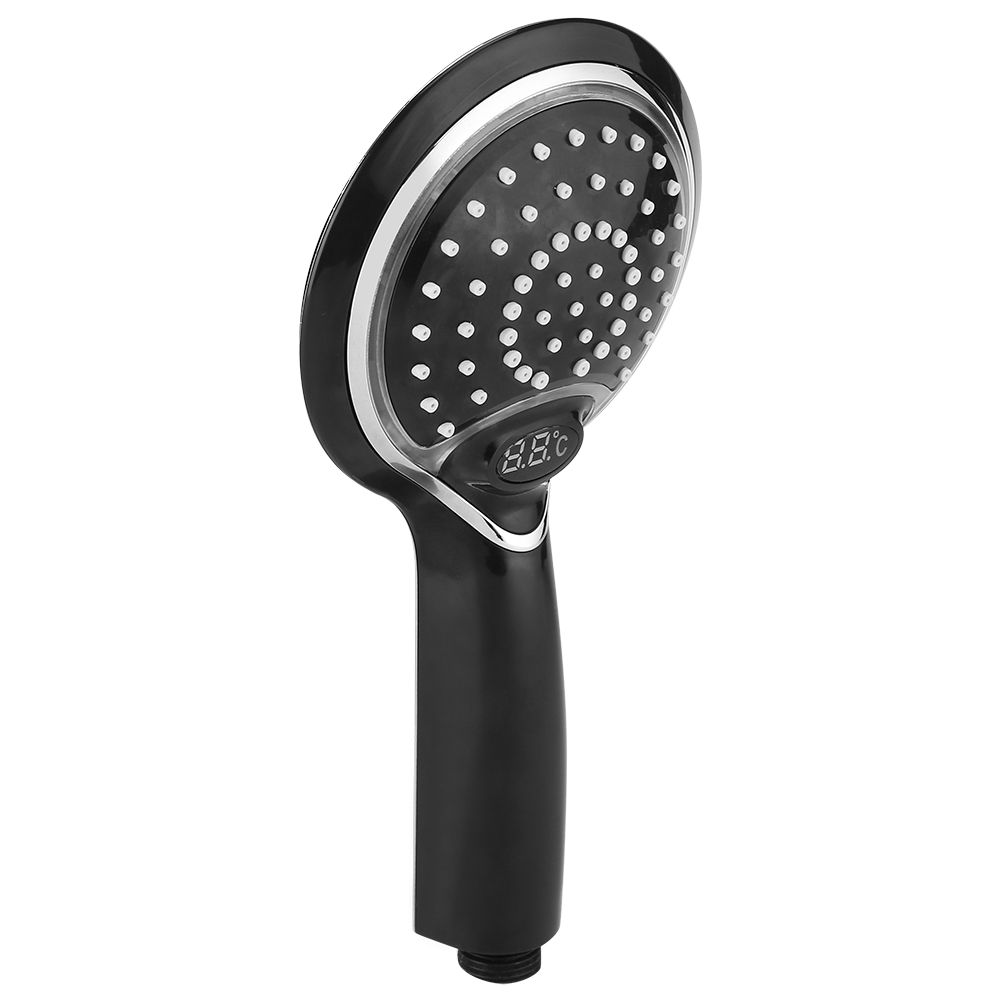 3 Color LED Handheld Bathroom Digital Temperature Display Shower Spray Head view 8