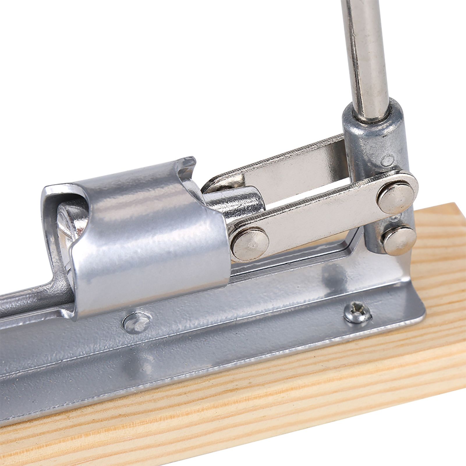 Mechanical Walnut Cracker Nut Opener Kitchen Tools Desktop Wood Base Handle view 7