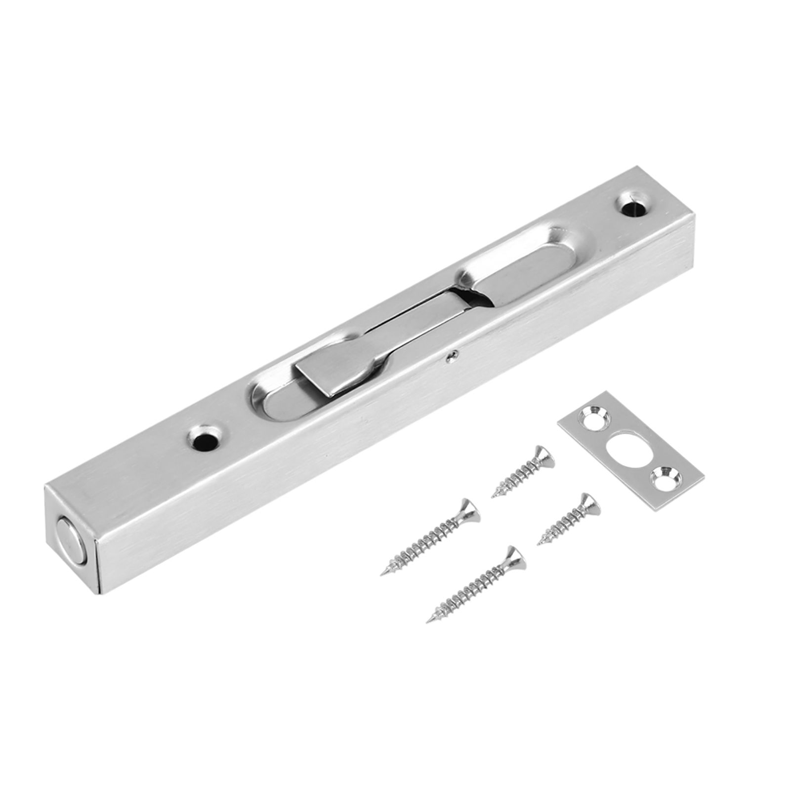 Home Gate Door Security Guard 304 Stainless Steel Flush Latch Bolt Slide Lock — image 1