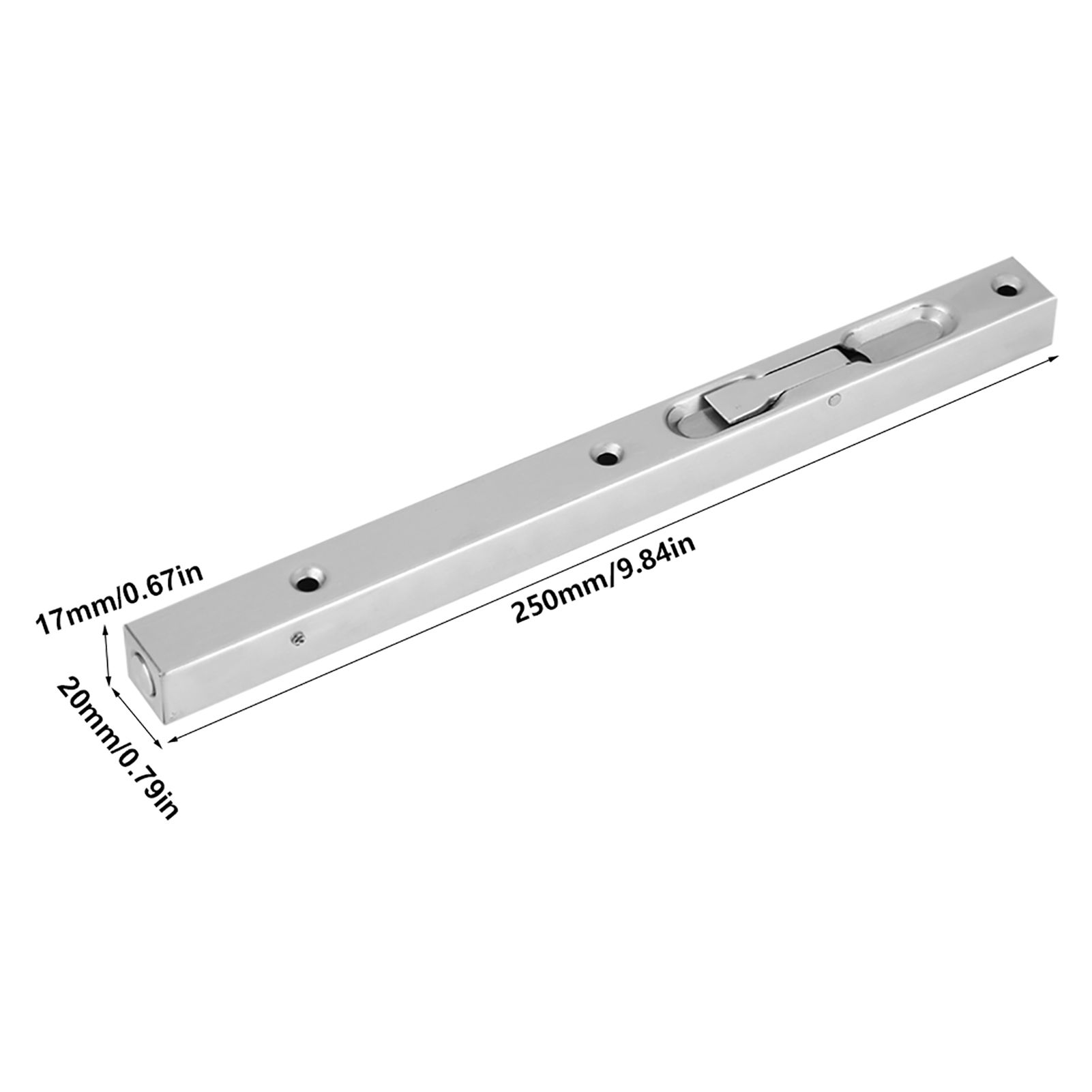 Home Gate Door Security Guard 304 Stainless Steel Flush Latch Bolt view 8