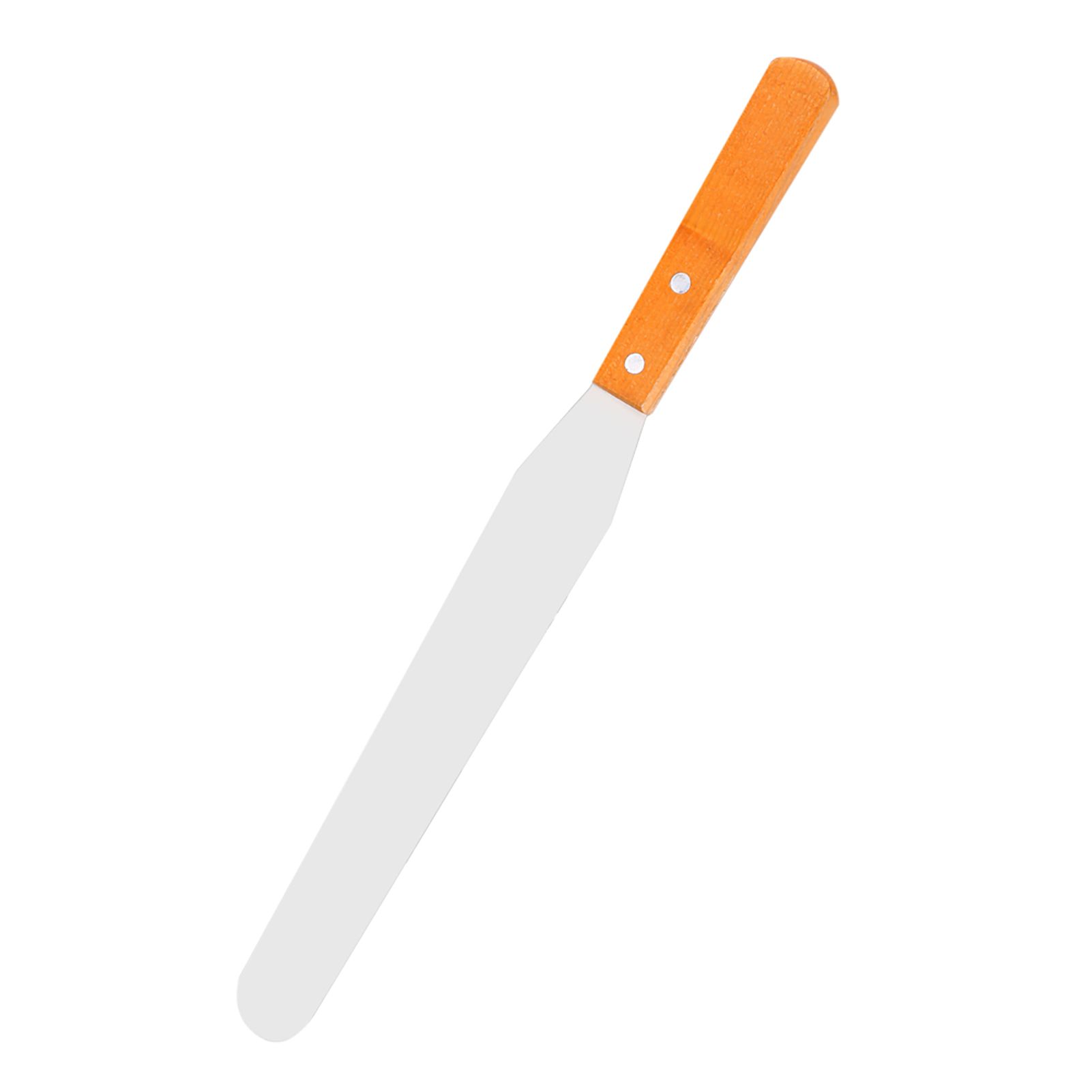 Stainless Steel Wood Straight Spatula Cake Icing Decorating Smooth Tool for view 2