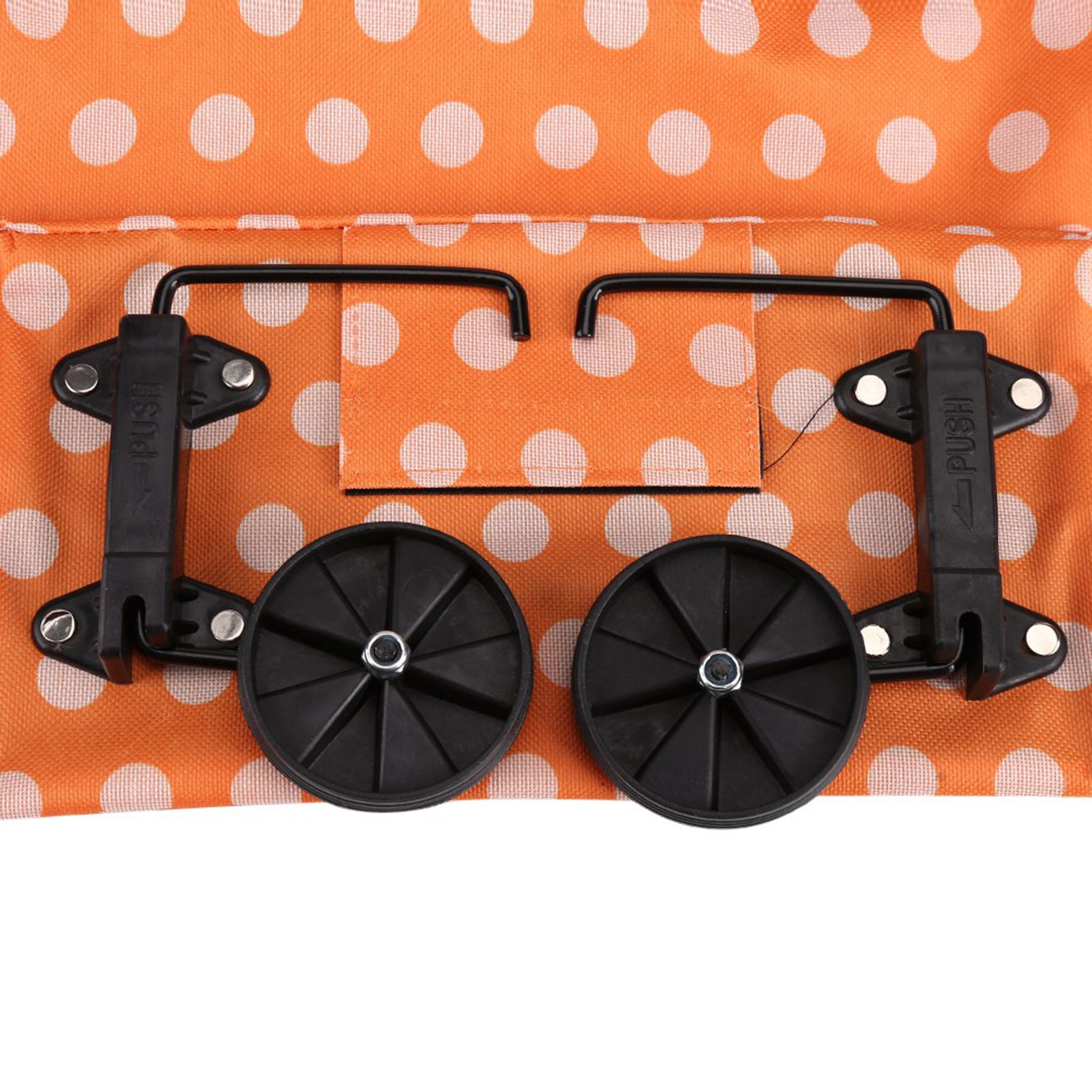 Oxford Cloth Material Foldable Dual Purpose Wheel Rolling Shopping Bag view 12