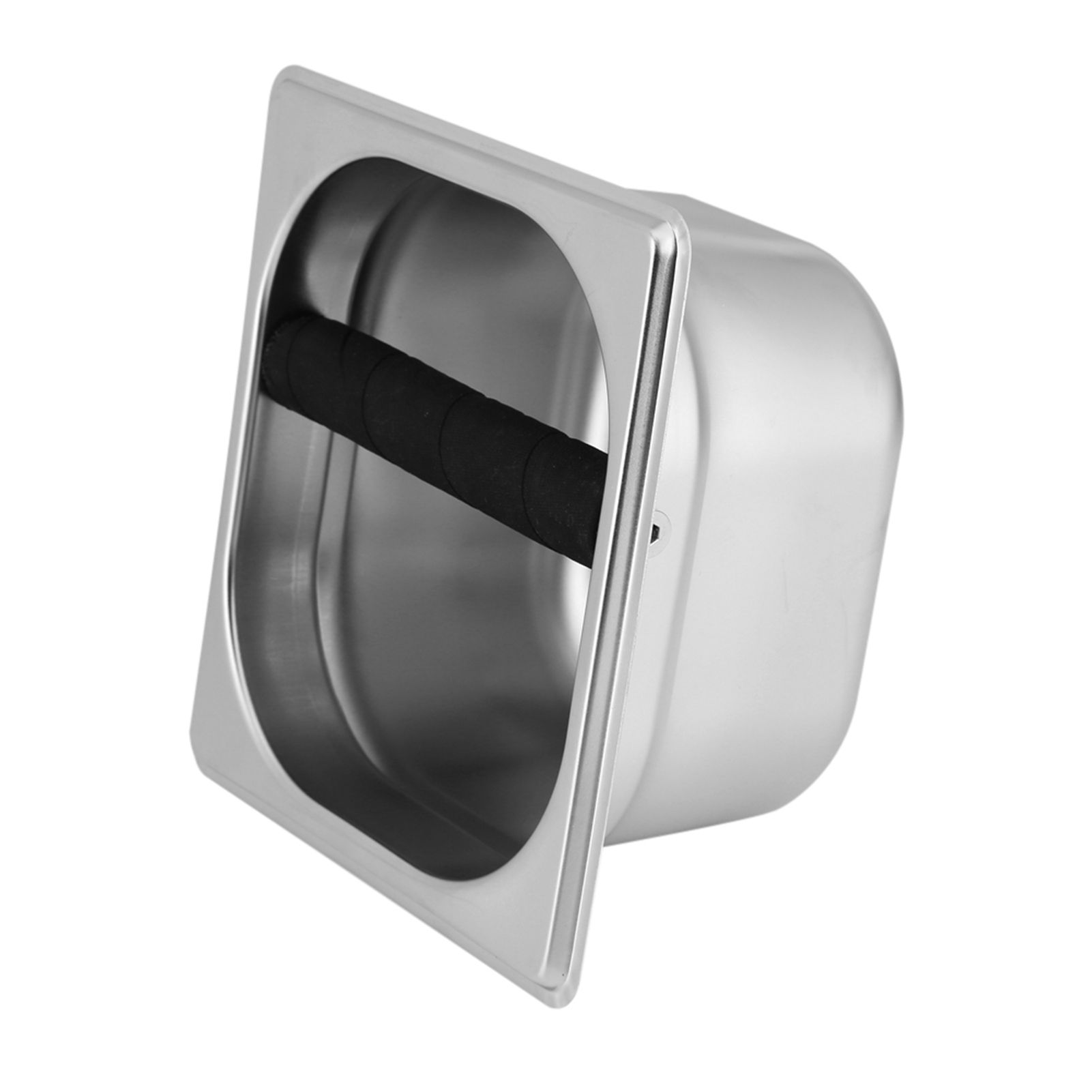 Stainless Steel Espresso Knock Box Container with Rubber Bar for Coffee Machine S view 5