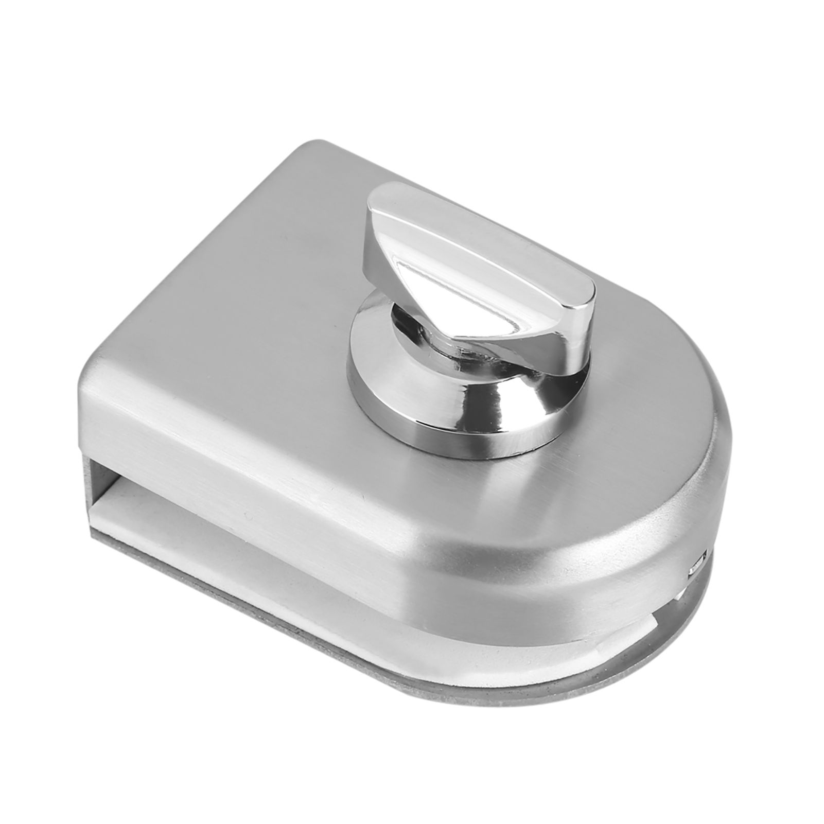 10~12mm Stainless Steel Glass Door Lock Latch Rotary Knob Open/Close Home view 3