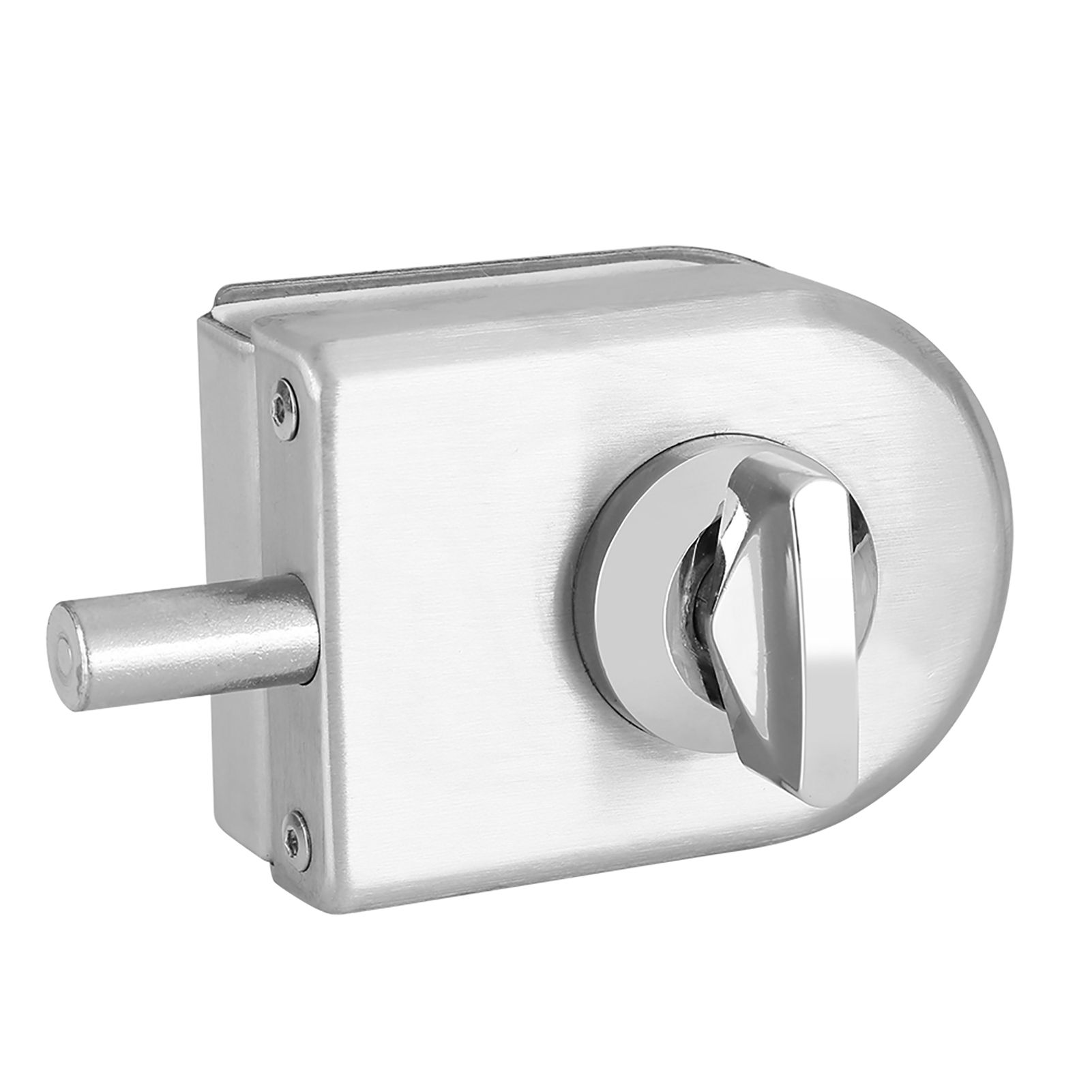 10~12mm Stainless Steel Glass Door Lock Latch Rotary Knob Open/Close Home view 7