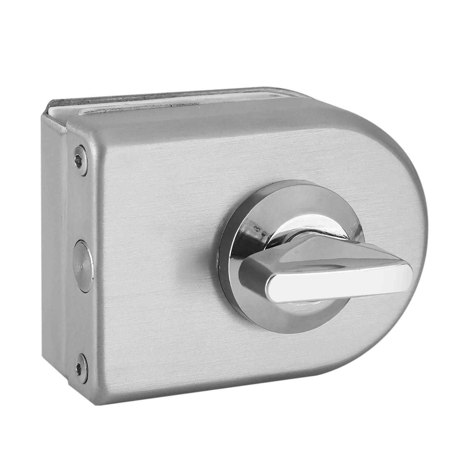 10~12mm Stainless Steel Glass Door Lock Latch Rotary Knob Open/Close Home view 9