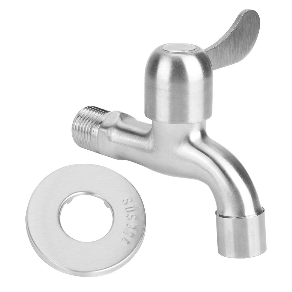 304 Stainless Steel Single Lever Faucet Tap for Laundry Washing Machine Home — image 1