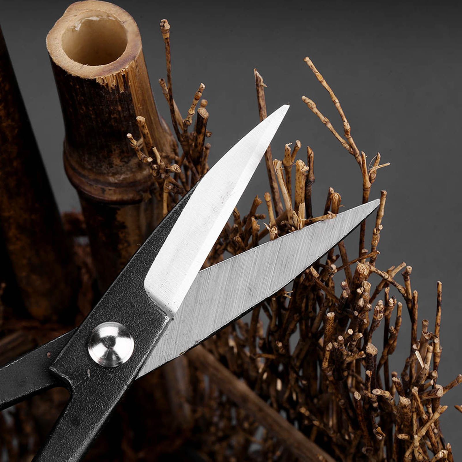 190mm Stainless Steel Garden Bonsai Scissors Shear Root Branch Trimming view 10