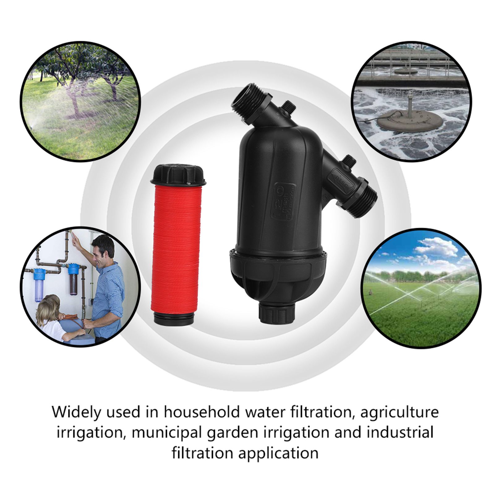 120 Mesh 130 Micron Level Disc Filter for Drip Irrigation Agriculture Garden view 2