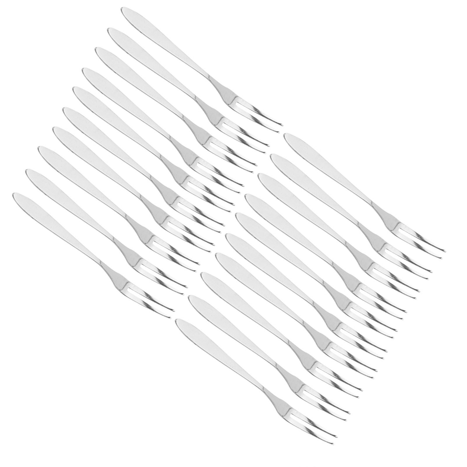 20Pcs/set Stainless Steel Fruit Fork Comfortable Long Handle Cake Desert Fruit view 3
