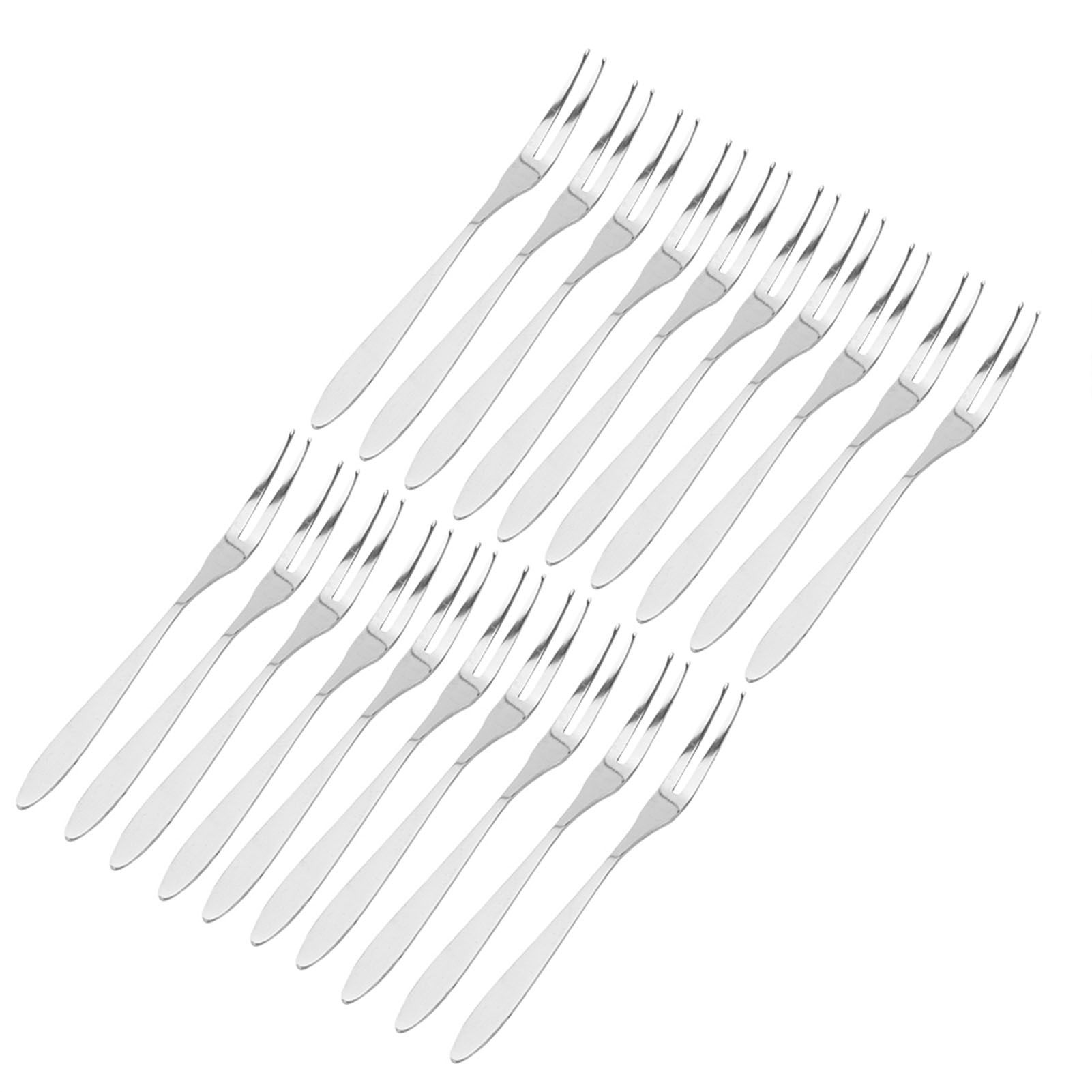 20Pcs/set Stainless Steel Fruit Fork Comfortable Long Handle Cake Desert Fruit view 4
