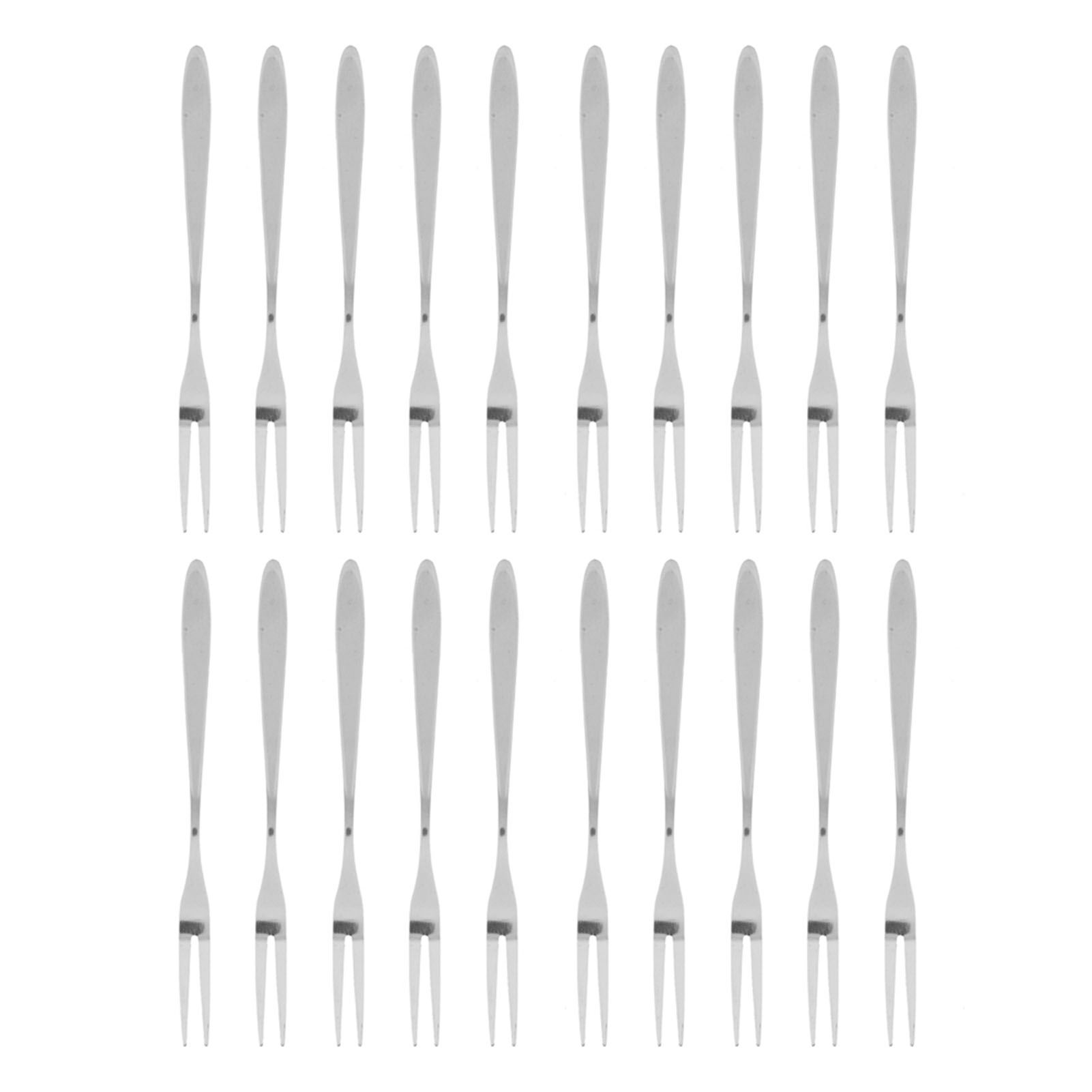 20Pcs/set Stainless Steel Fruit Fork Comfortable Long Handle Cake Desert Fruit view 5