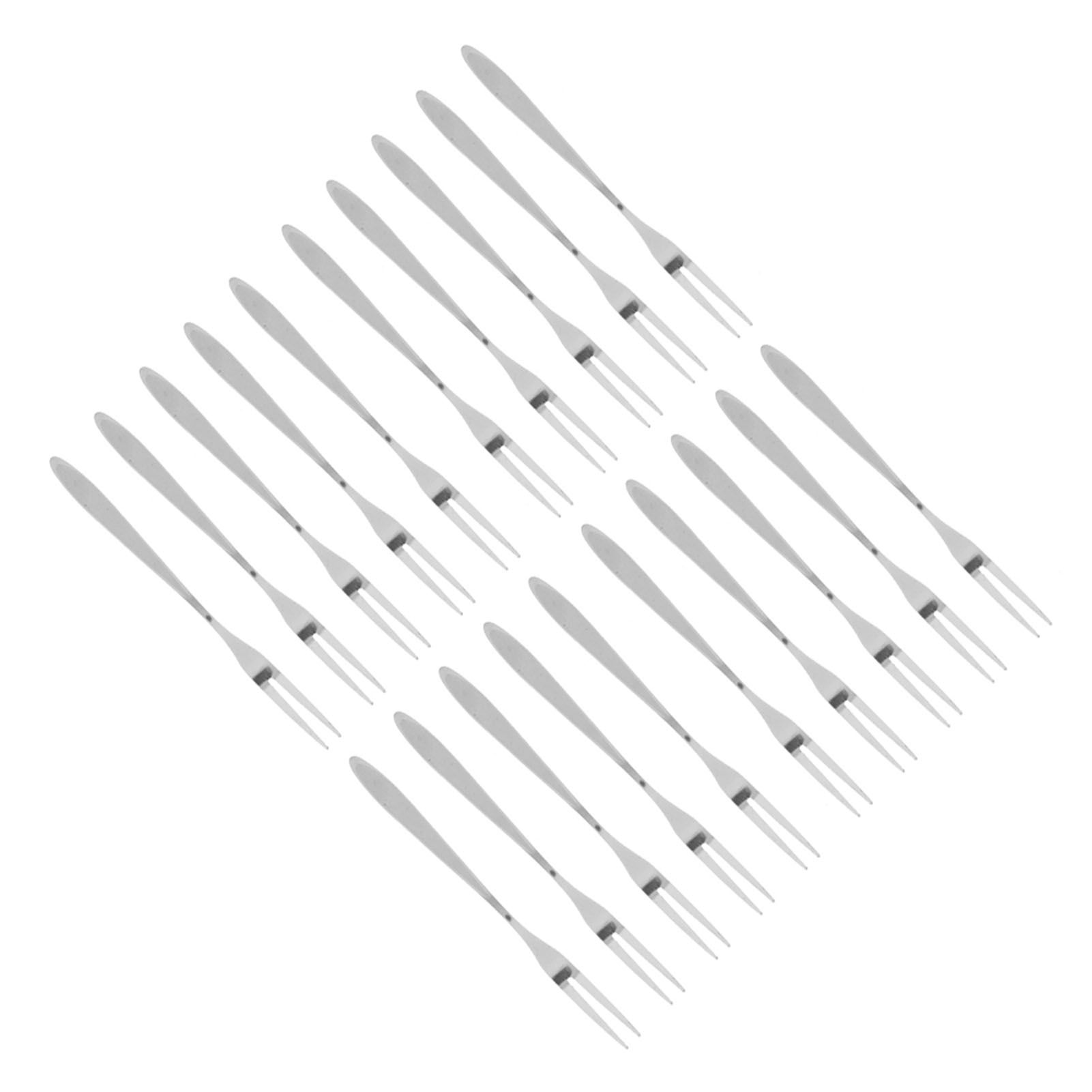 20Pcs/set Stainless Steel Fruit Fork Comfortable Long Handle Cake Desert Fruit view 9