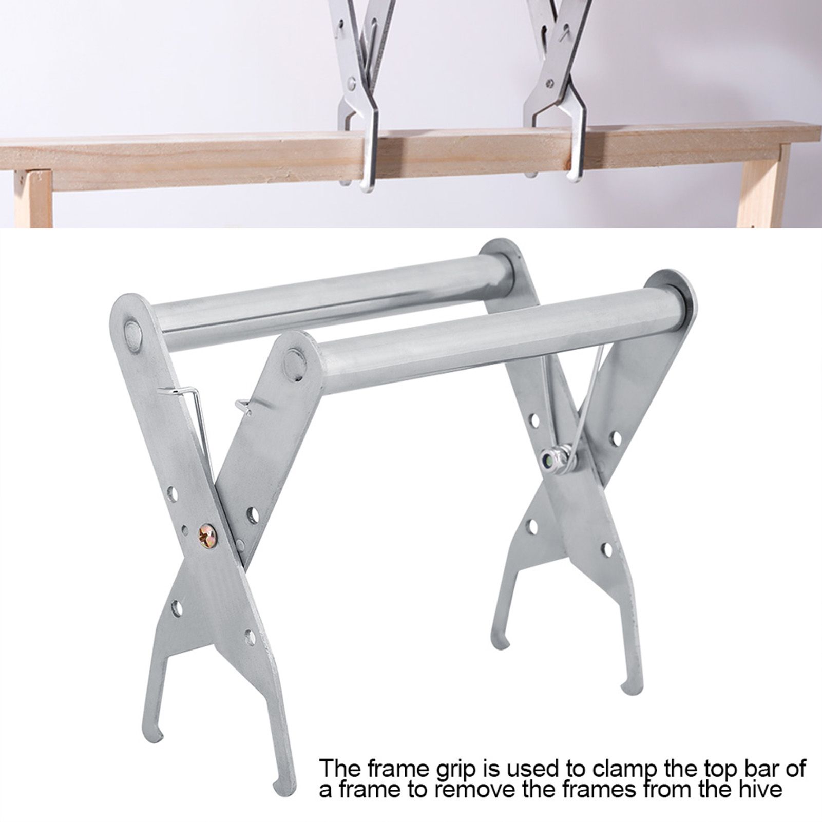 Stainless Steel Beekeeping Equip Bee Frame Holder Lifter Capture Grip Tool view 3