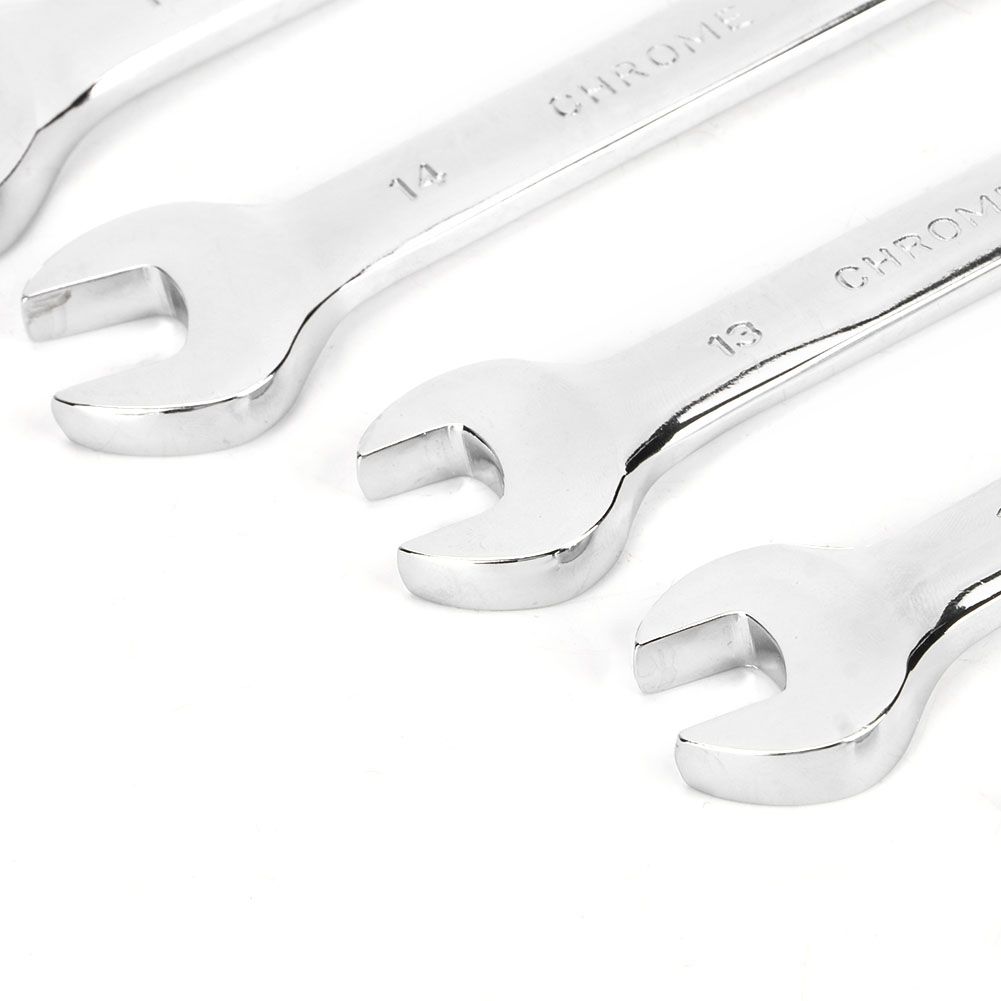 6Pcs Flexible Head Multi functional Ratchet Conination Spanner Wrench 8-17mm view 11