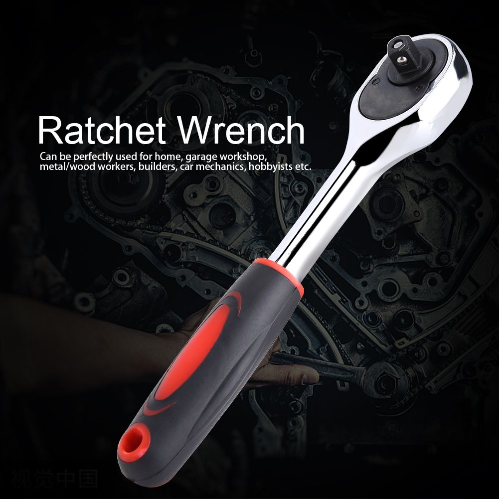 1PC Heavy Duty 1/4" Drive Quick Release Ratchet Socket Wrench Hand Bike Car view 6