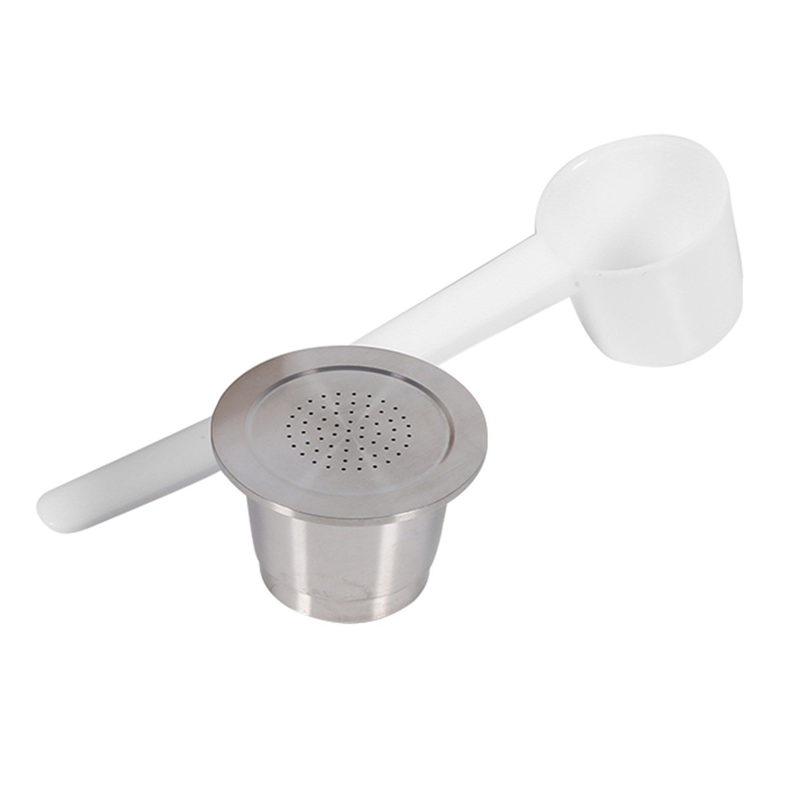 Stainless steel Refillable Reusable Coffee Capsule With Spoon Compatible For view 14