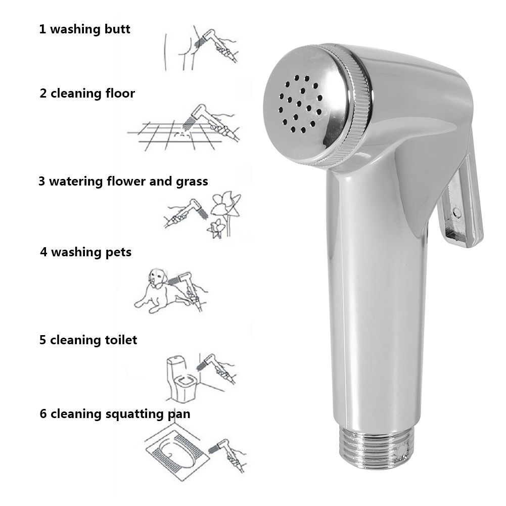 Multi functional ABS Handheld Toilet Bidet Shower Spray Sprayer Single Shower Head view 9