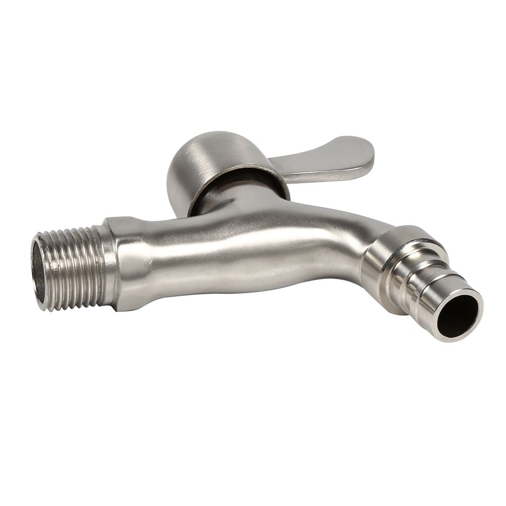 G1/2'' Washing Machine Tub Tap 304 Stainless Steel Chrome Clod Water Faucet view 5